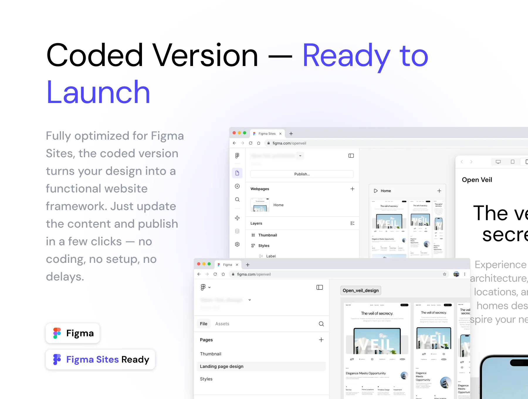 Open Veil - Real Estate Landing Page Template Bundle 4