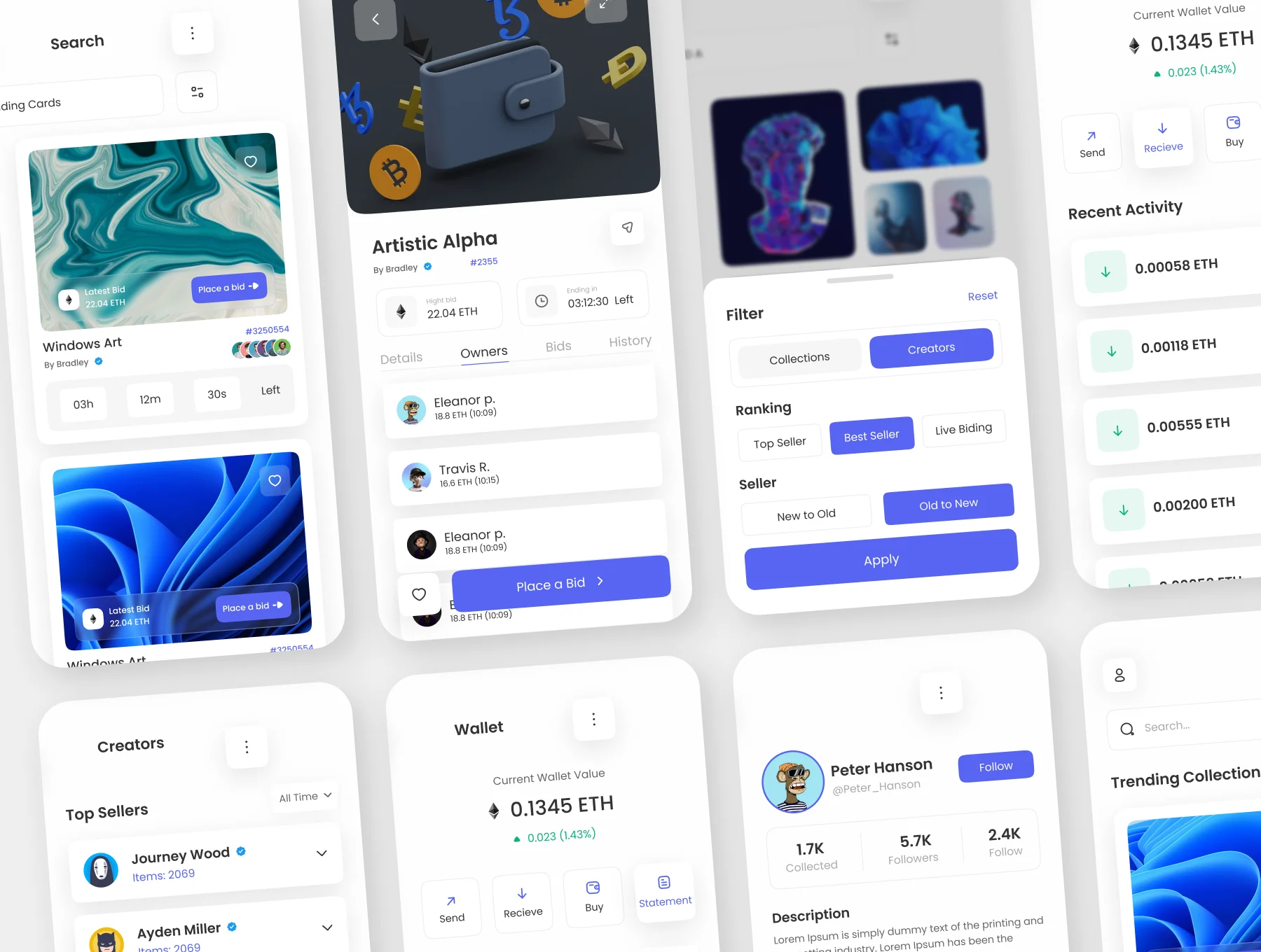 OpenArt-NFT's Mobile UI Kit 5