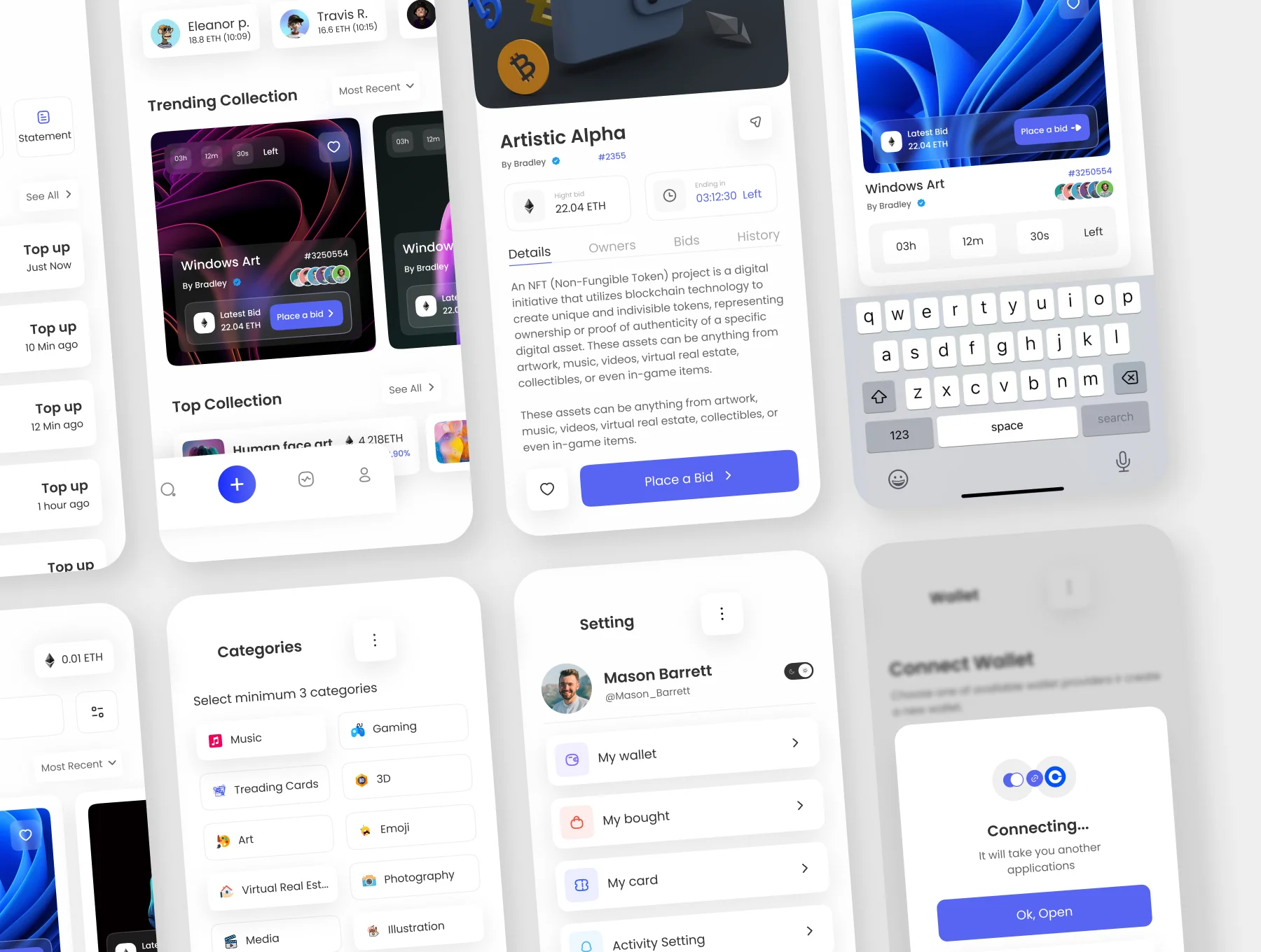 OpenArt-NFT's Mobile UI Kit 6