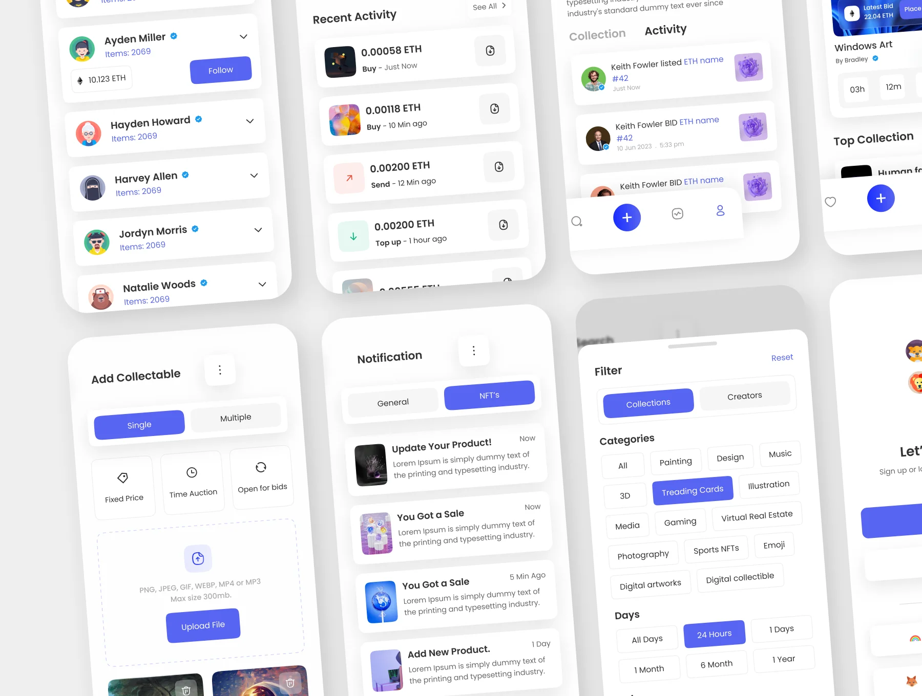 OpenArt-NFT's Mobile UI Kit 7