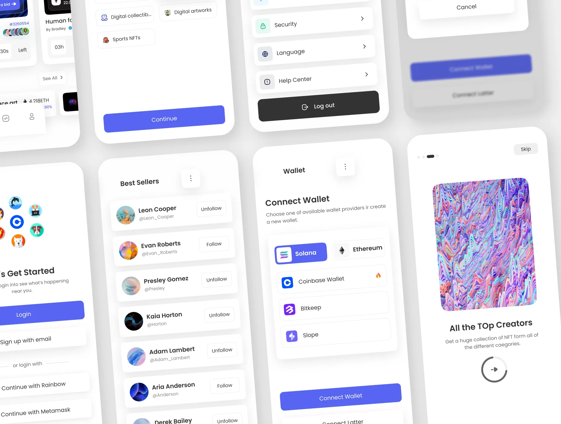 OpenArt-NFT's Mobile UI Kit 8