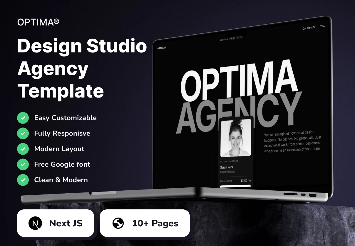 OPTIMA - Design Studio Agency Template