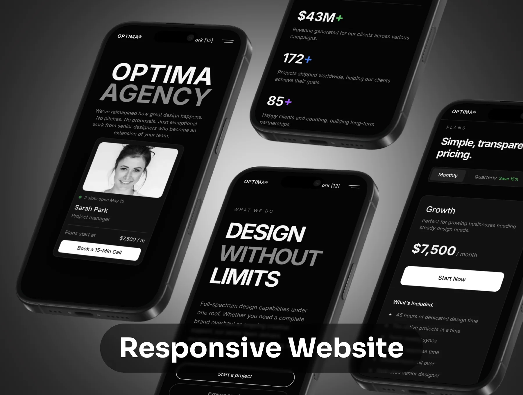 OPTIMA - Design Studio Agency Template 3
