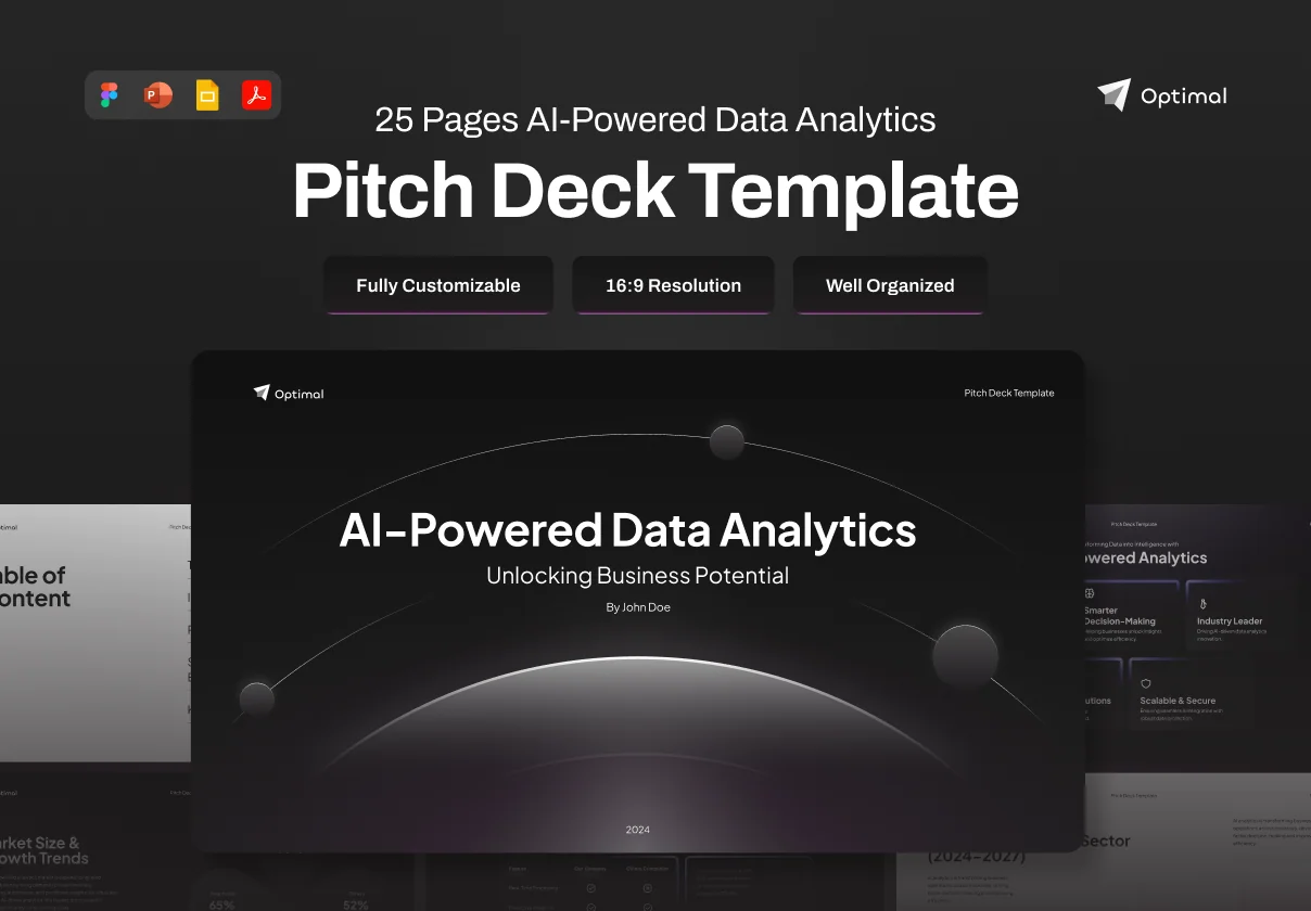 AI-Powered Data Analytics Pitch Deck - Optimal