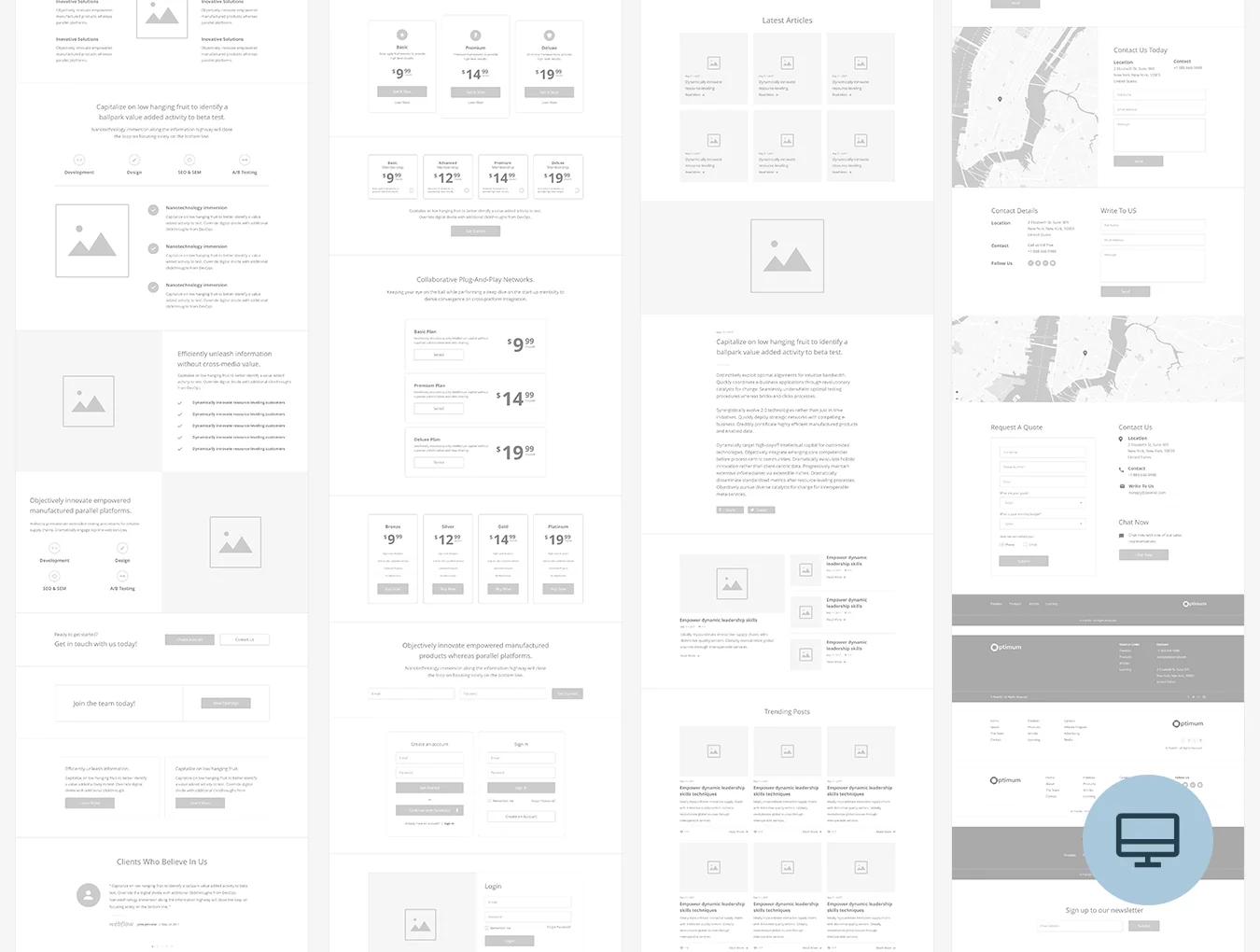 Optimum Wireframe Desktop 3
