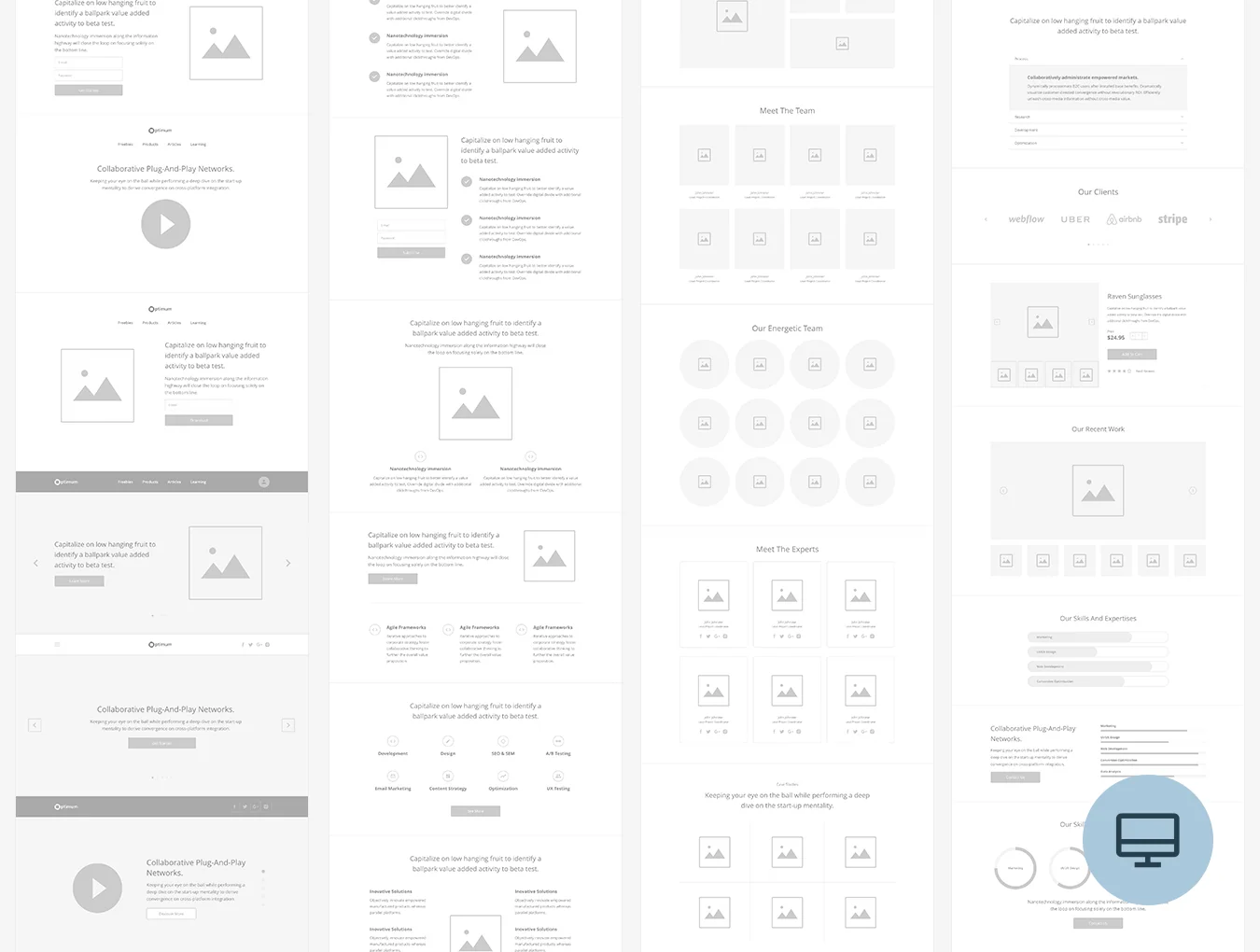 Optimum Wireframe Desktop 6