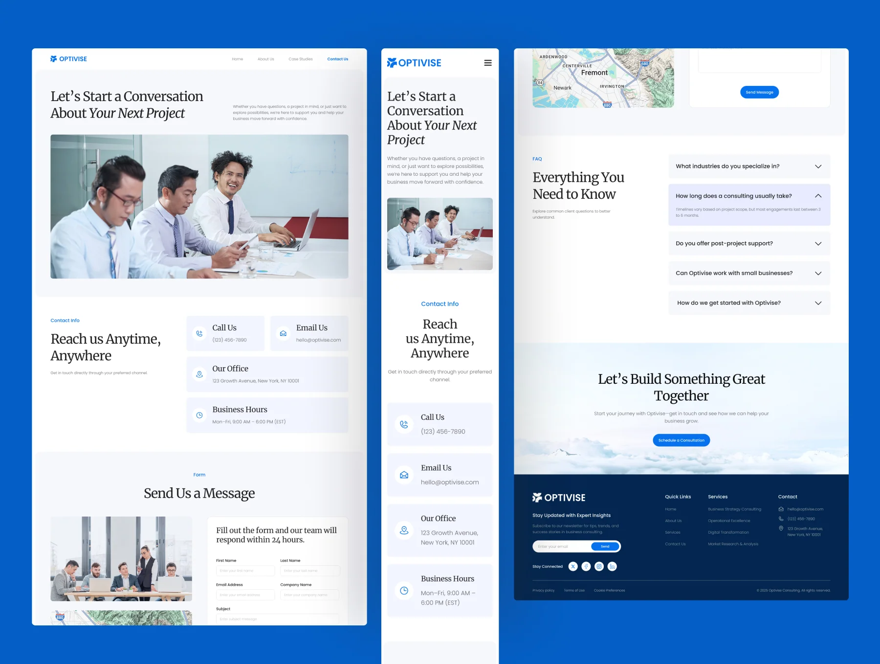 Optivise - Business Consulting Website 5