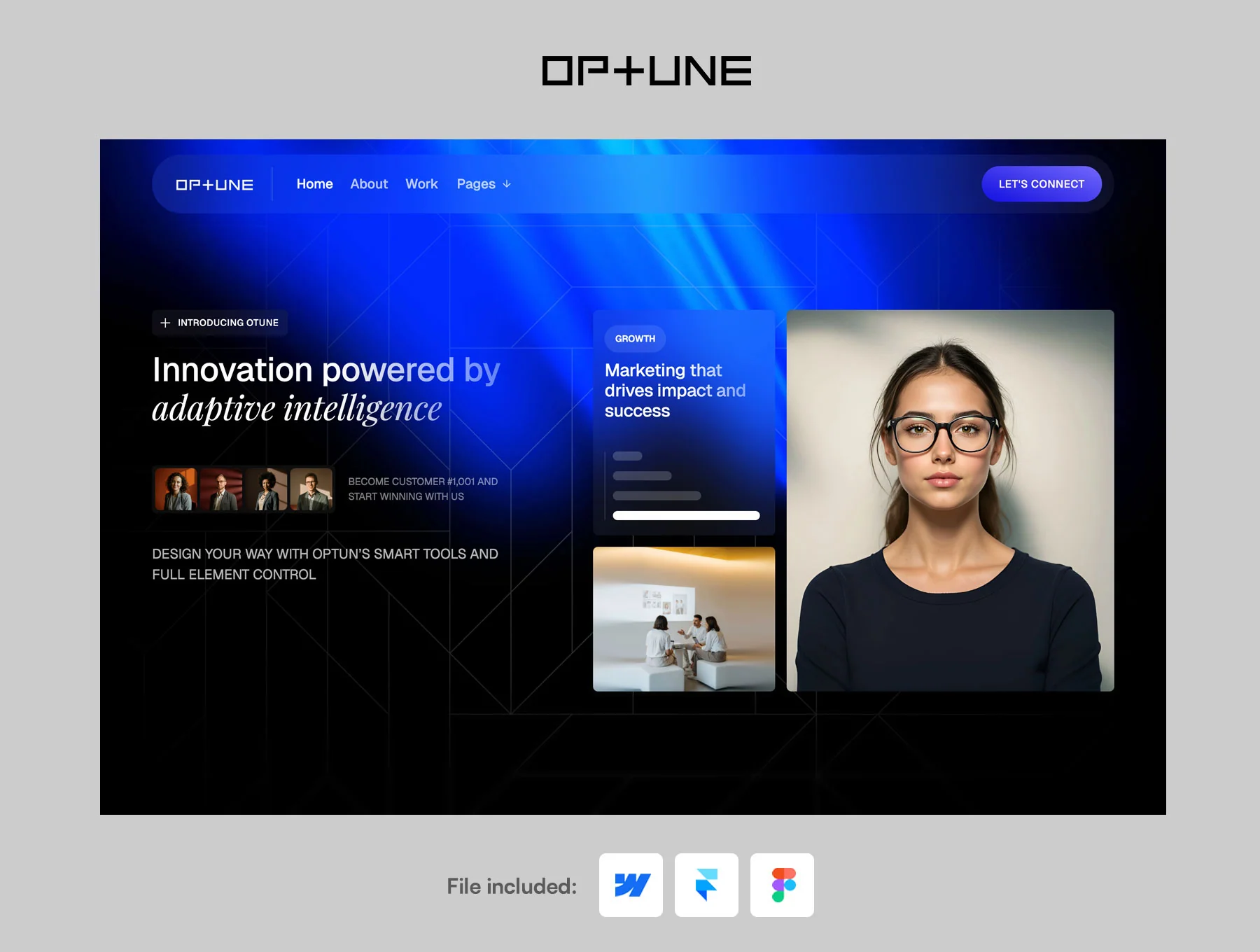 Optune - Webflow and Framer Template 2