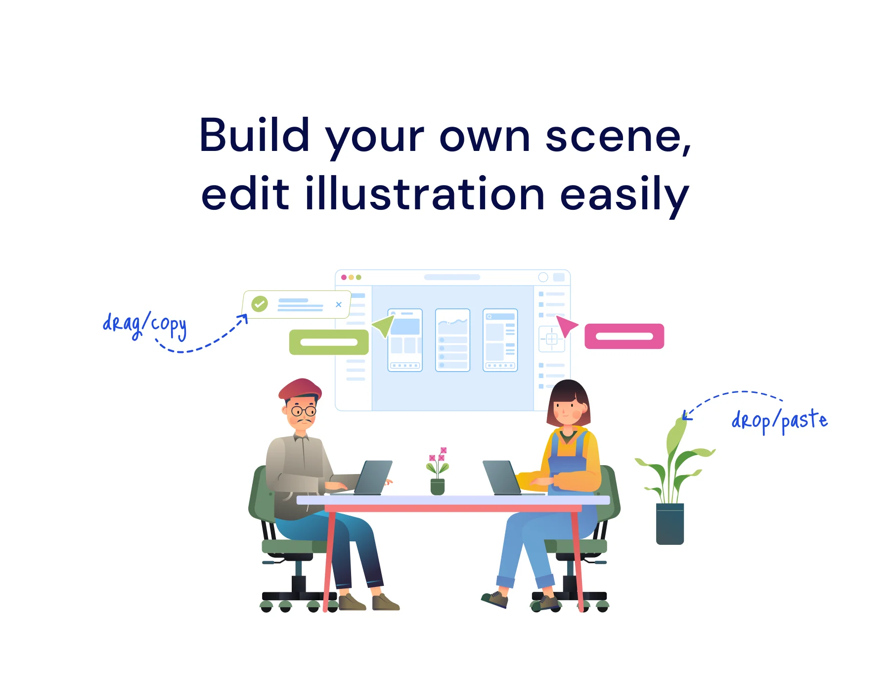 Opus startup and office illustration 2