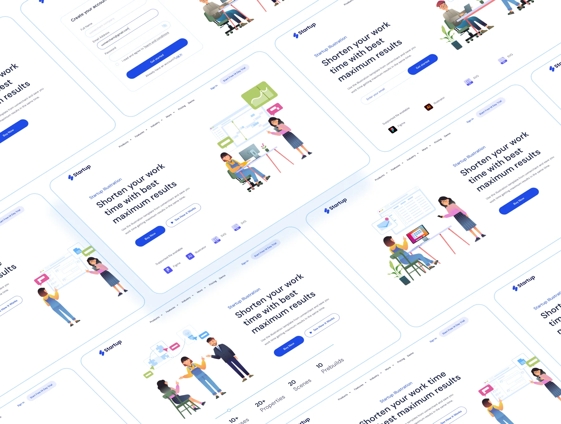 Opus startup and office illustration 5