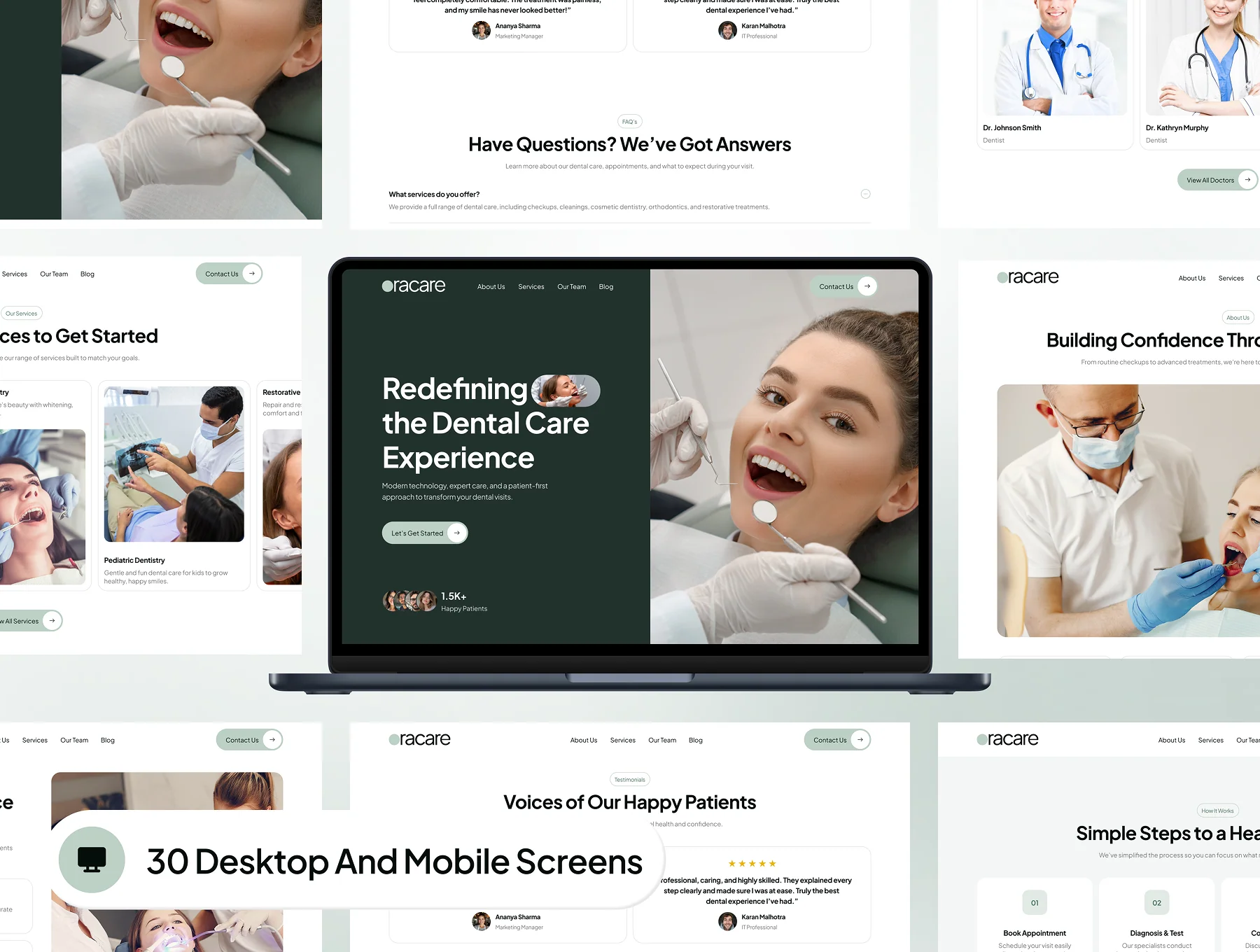 oracare - Dental Clinic Website UI Kit 3