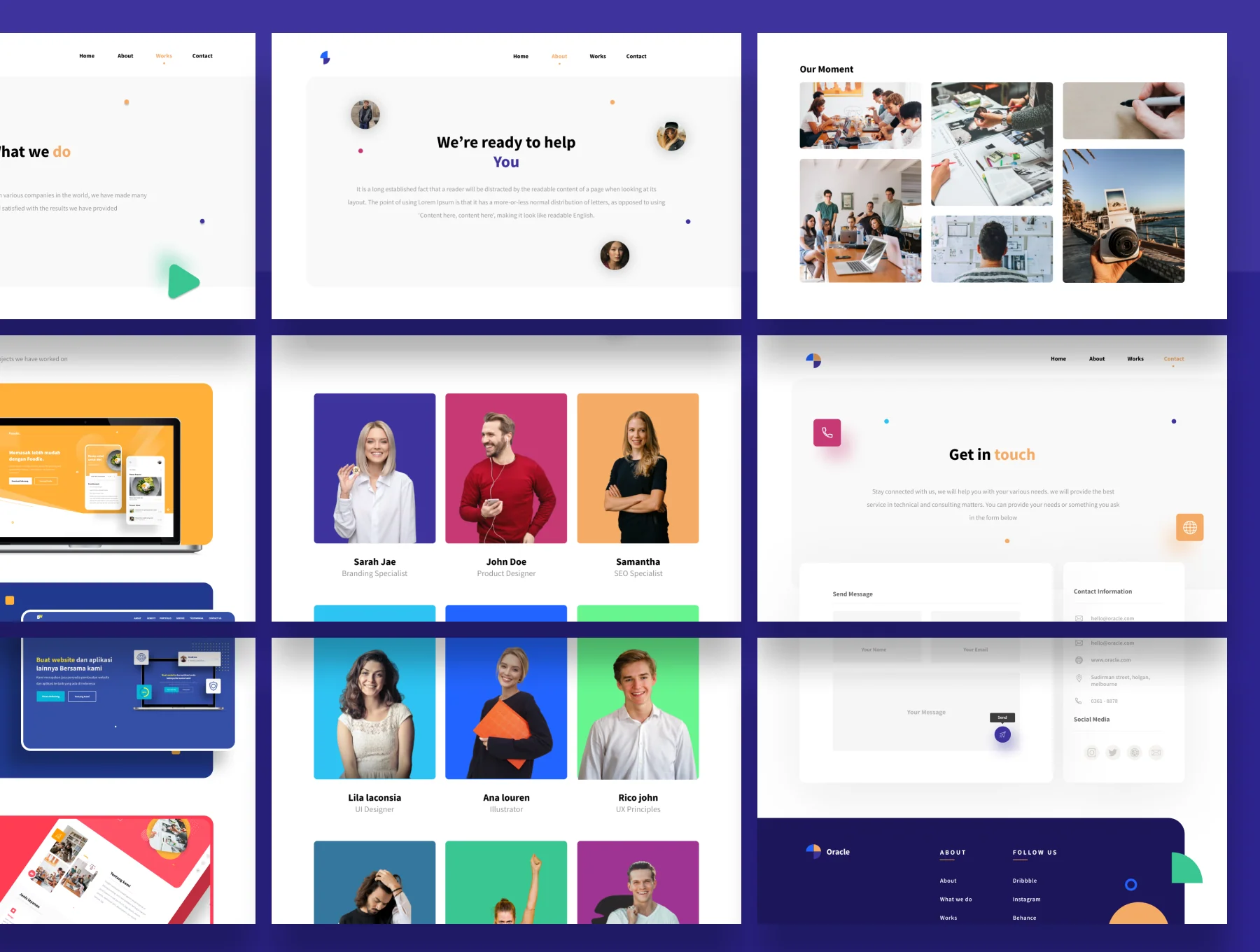 Oracle - Modern Style Website Template 8