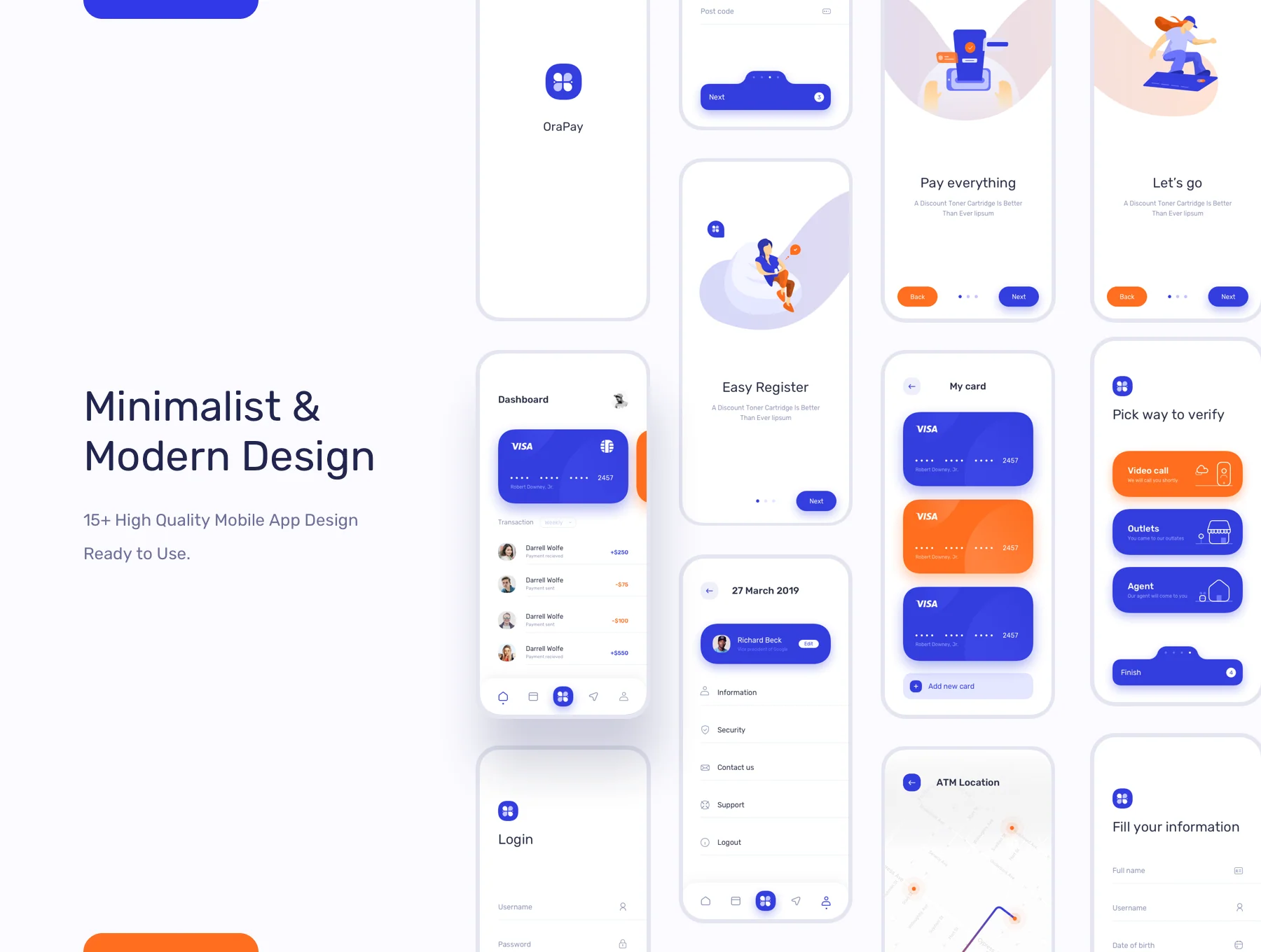 Orapay - Financial UI Kit