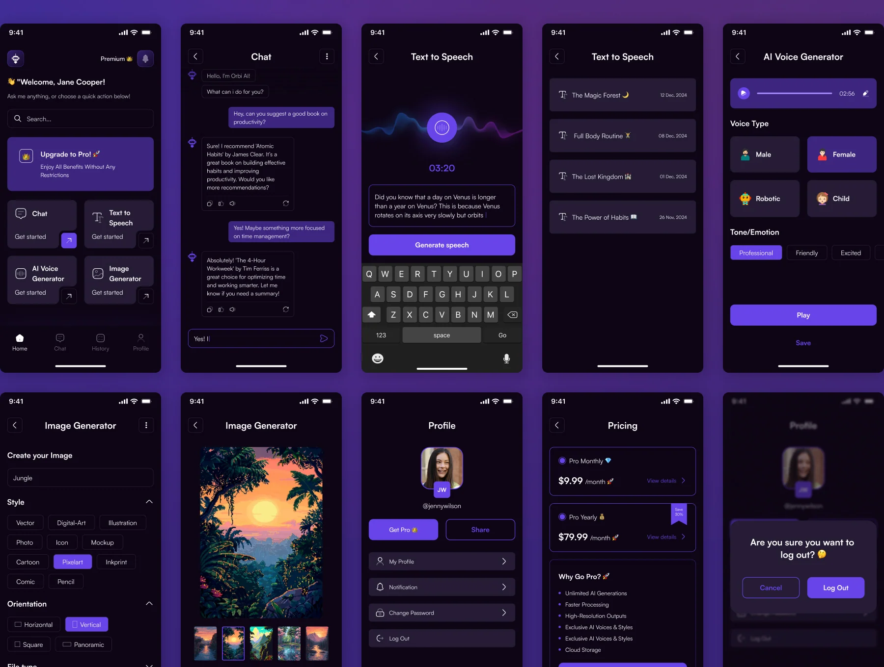Orbi AI Community Mobile UI App 4
