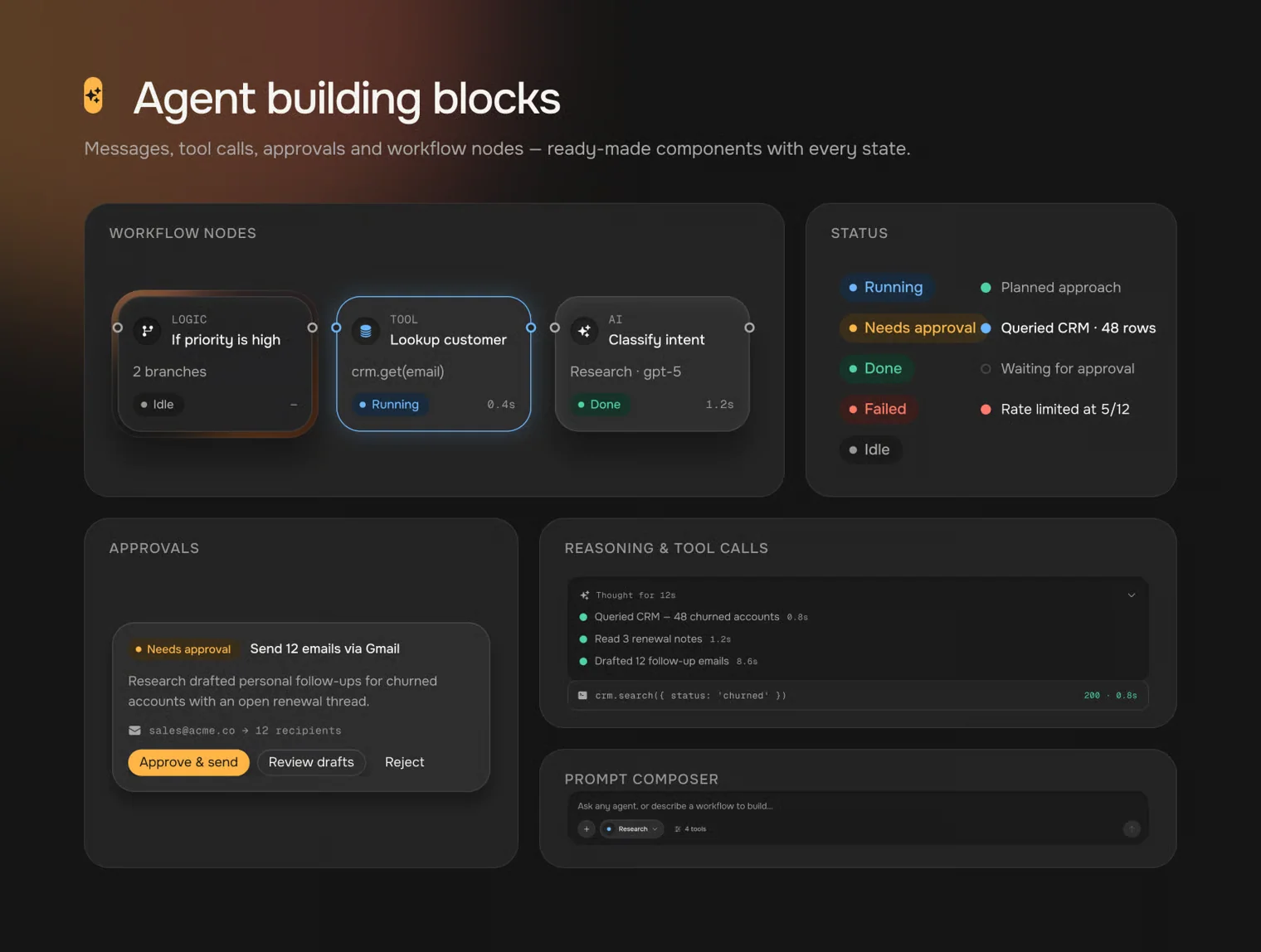 Orbit — AI Agent Workspace UI Kit 8