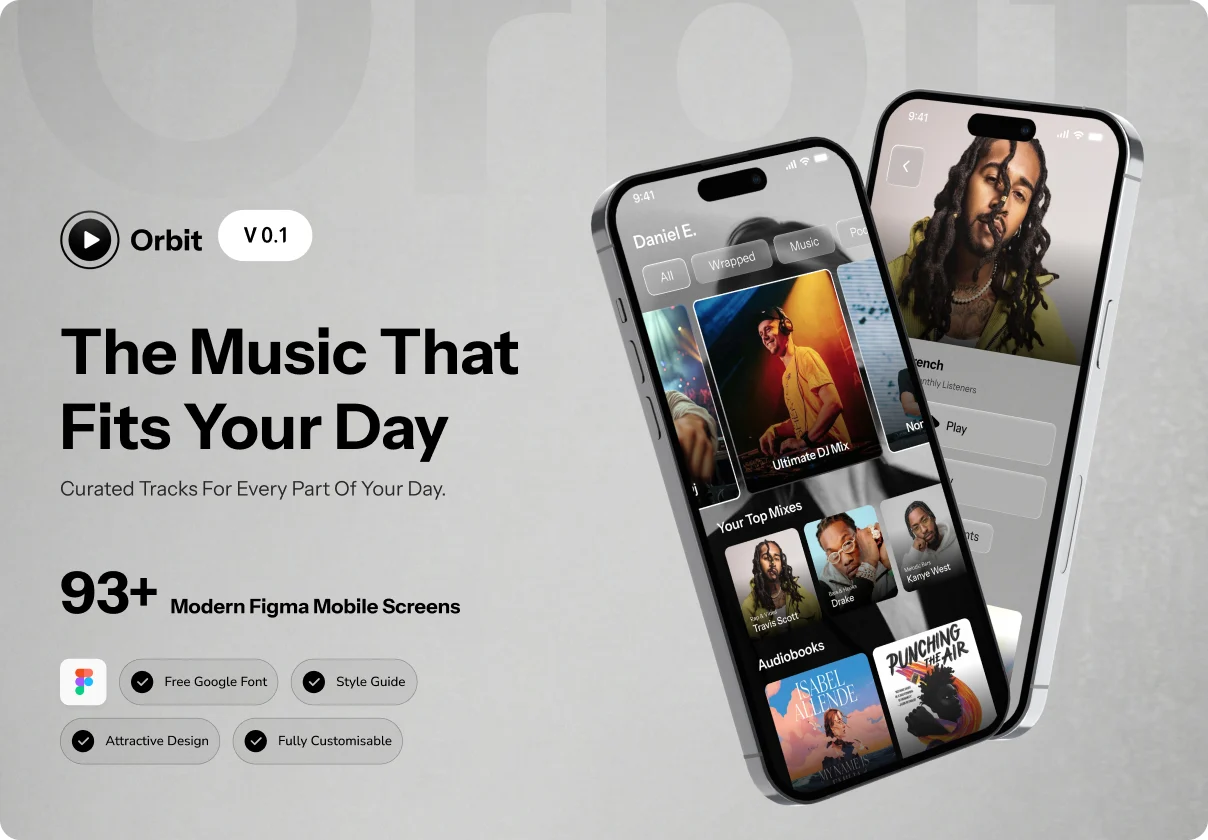 Orbit | AI Music Player & Podcast App UI Kit