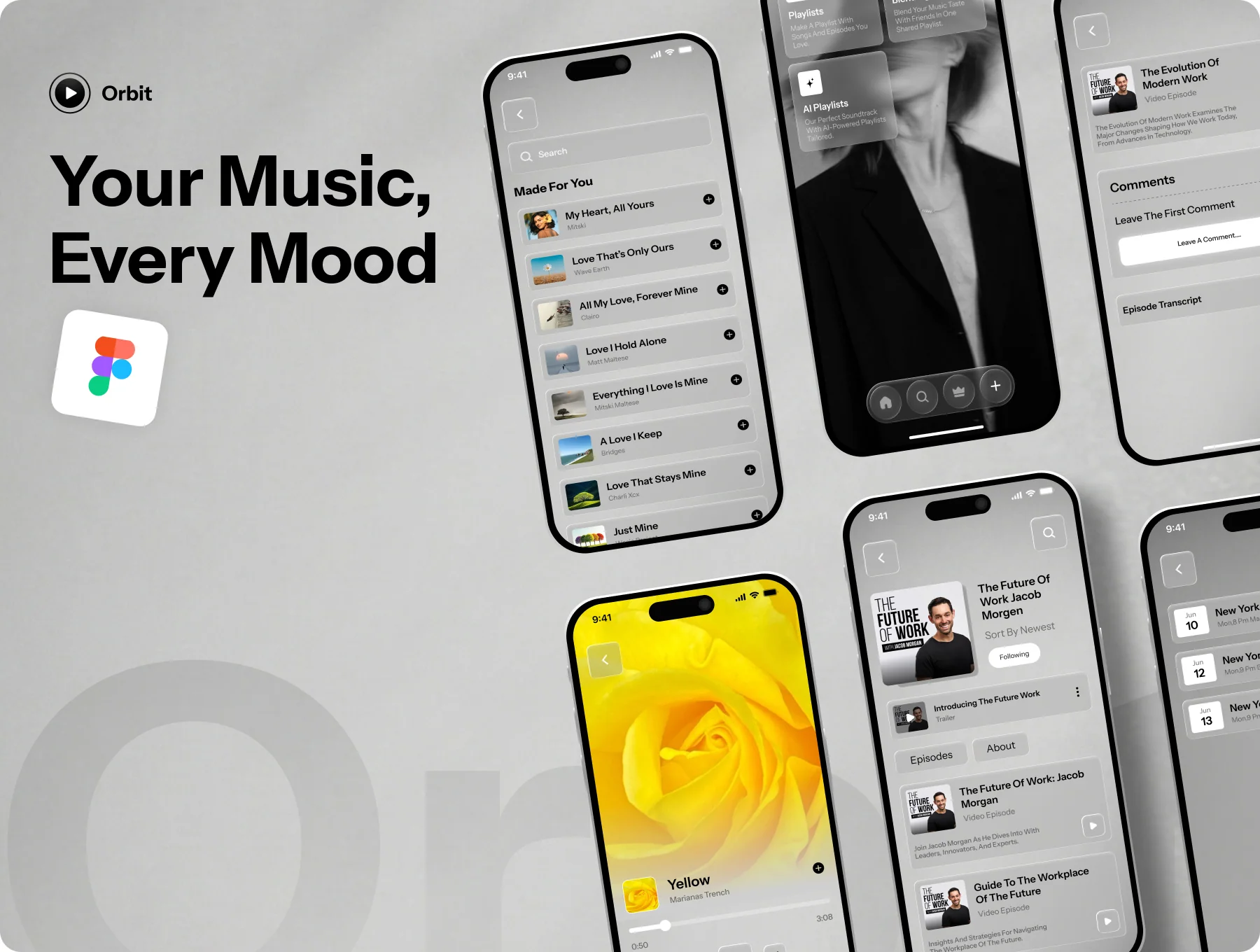 Orbit | AI Music Player & Podcast App UI Kit 9