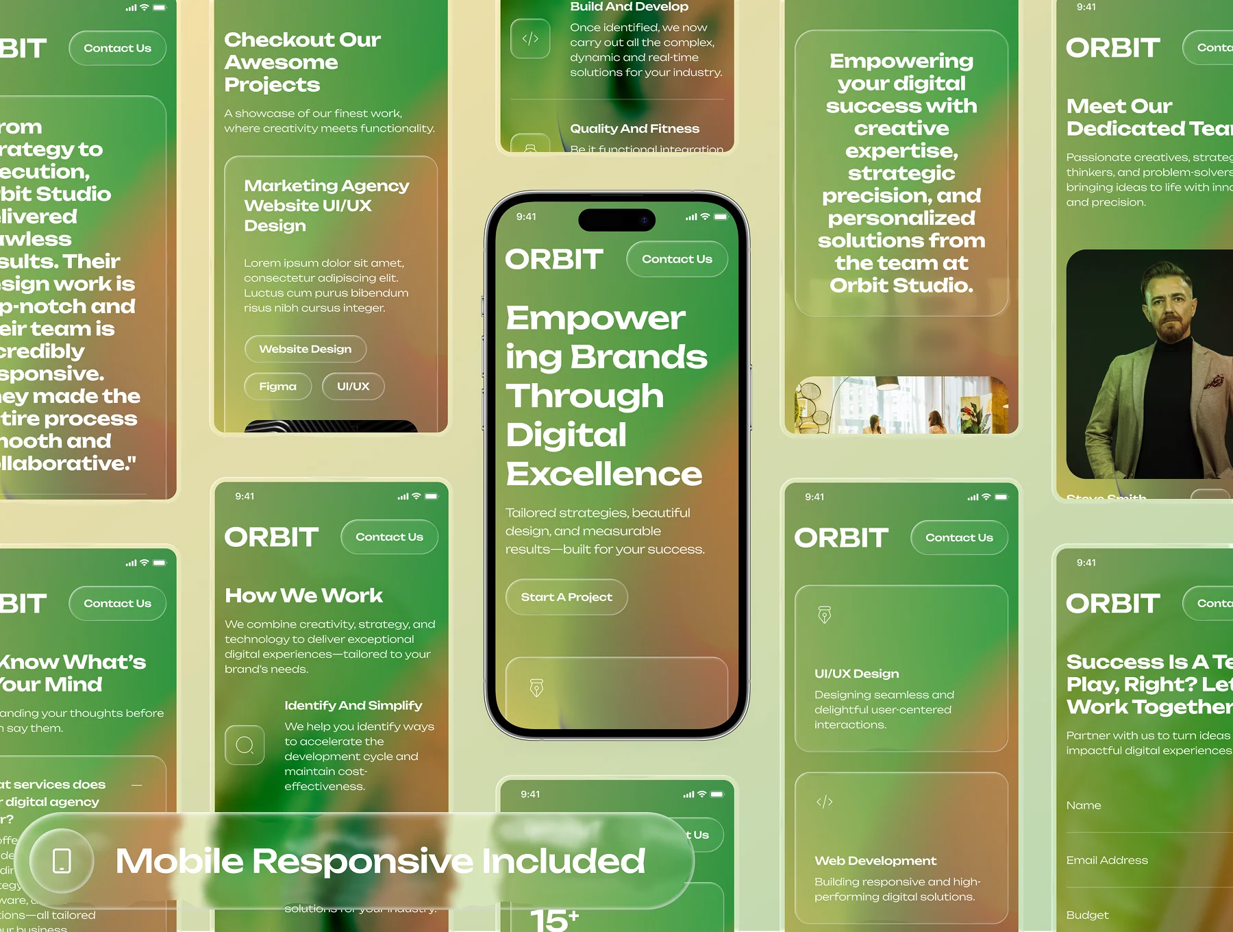 Orbit - Digital Agency Website UI Kit 9