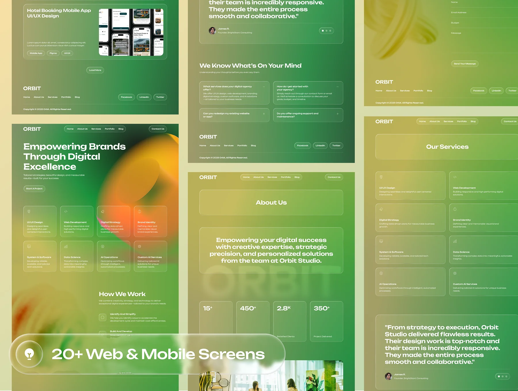 Orbit - Digital Agency Website UI Kit 3