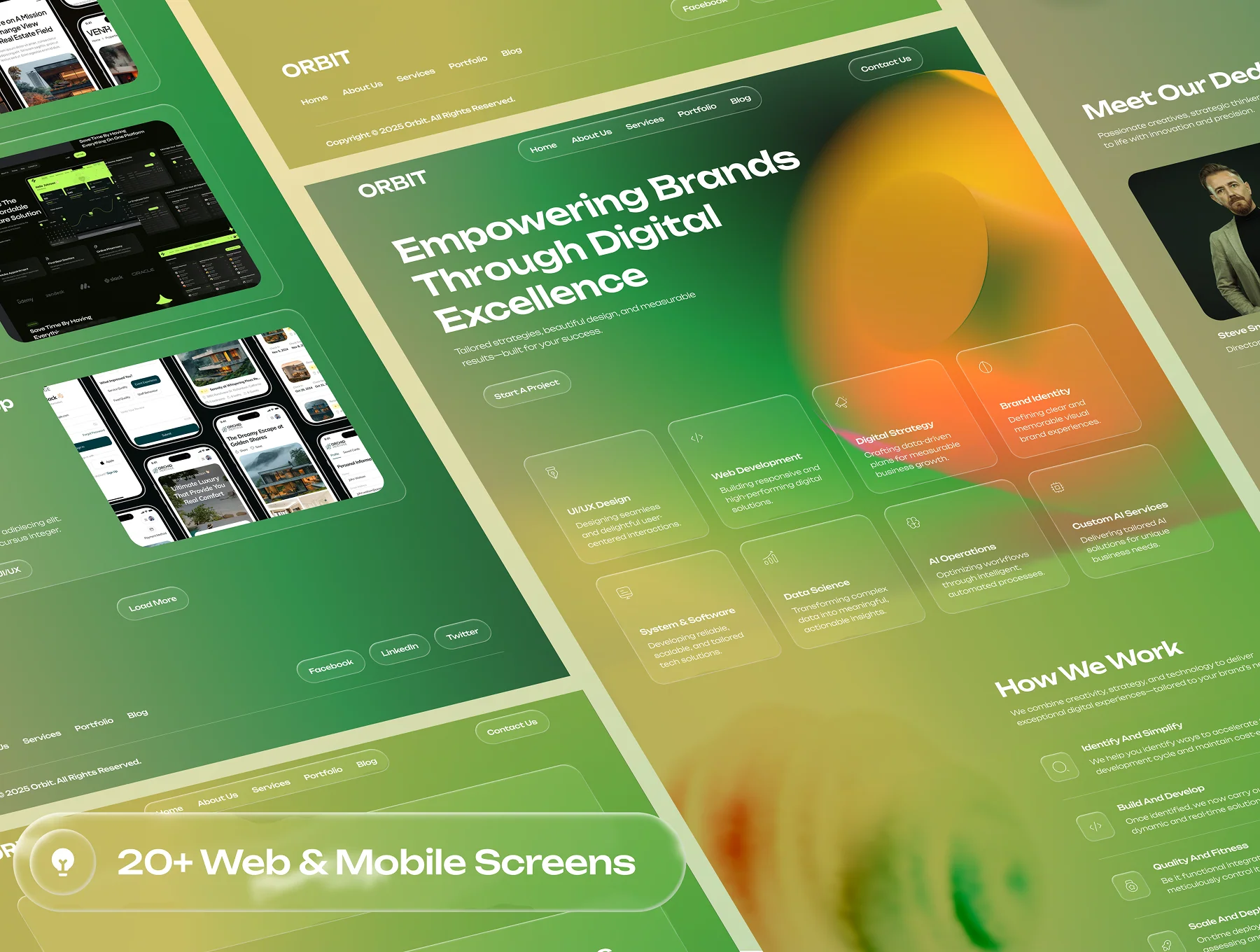 Orbit - Digital Agency Website UI Kit 4