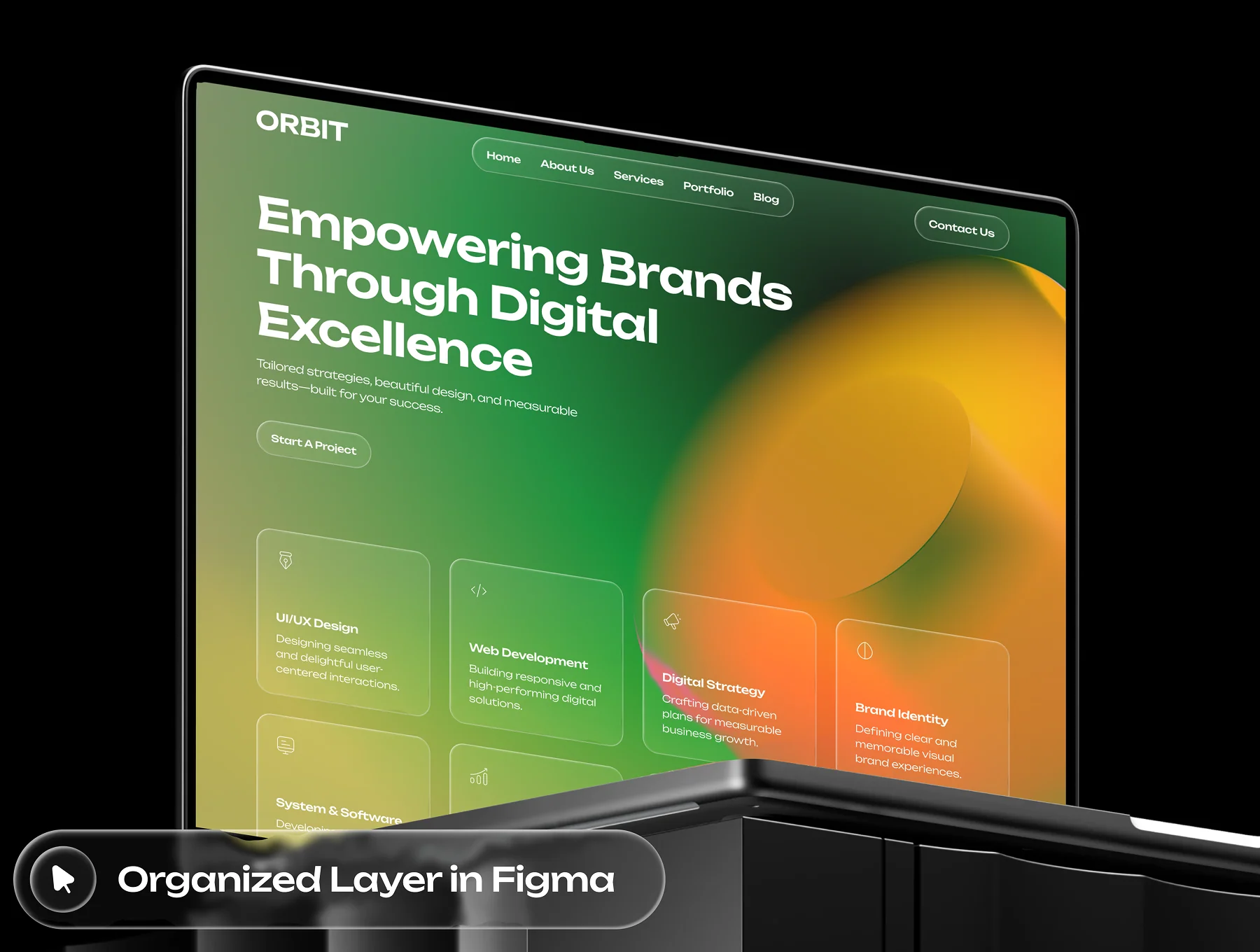 Orbit - Digital Agency Website UI Kit 7
