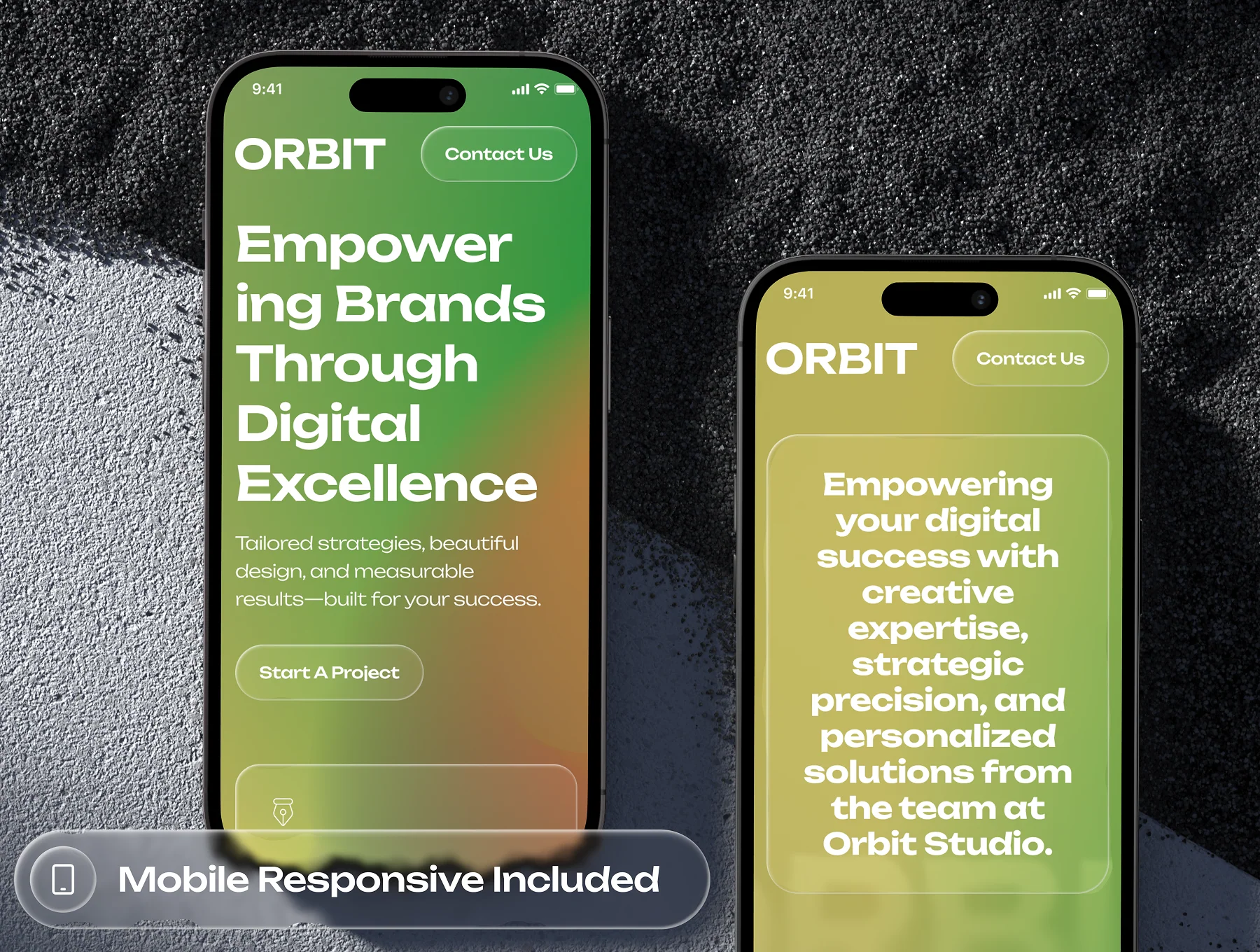 Orbit - Digital Agency Website UI Kit 8