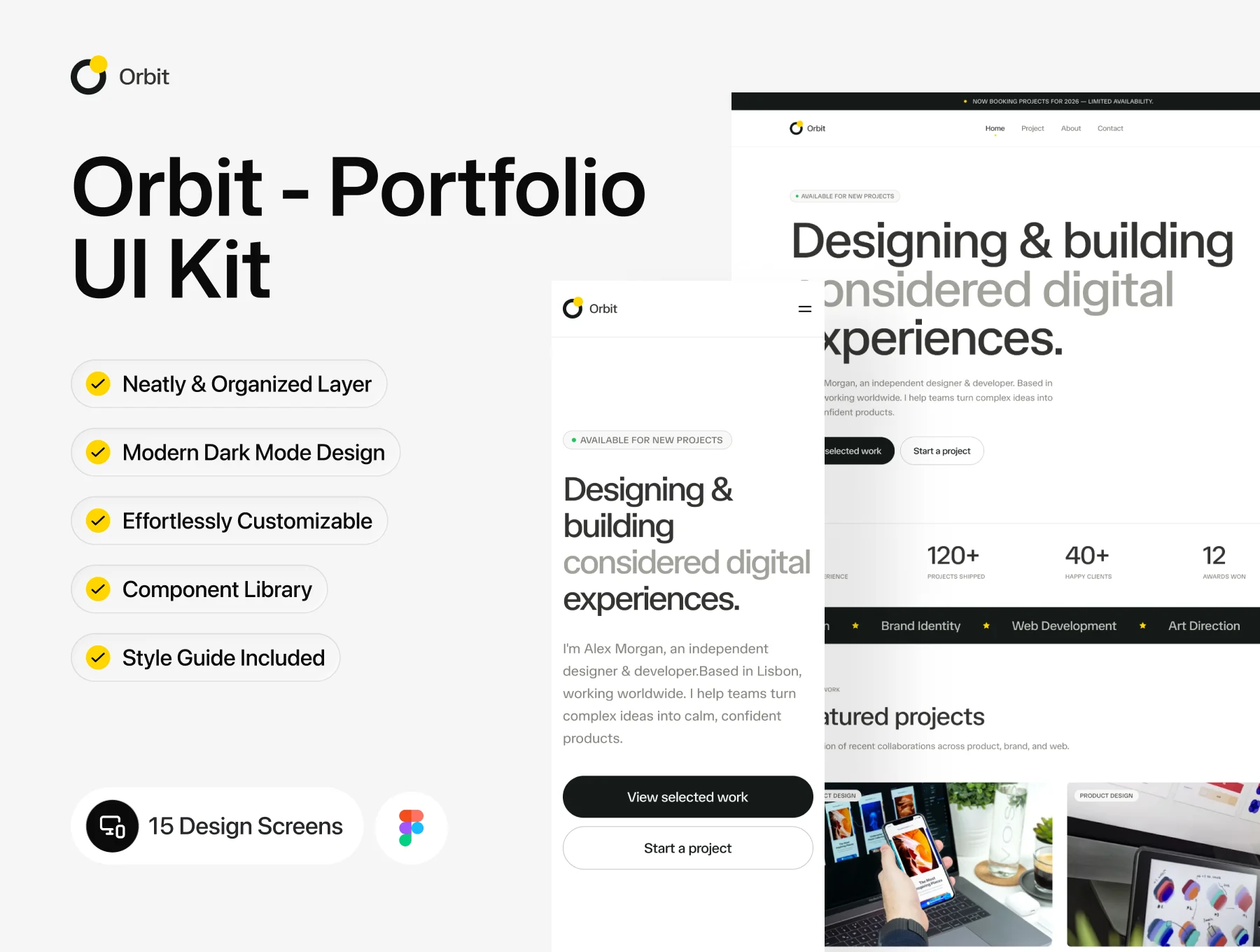 Orbit – Portfolio UI Kit
