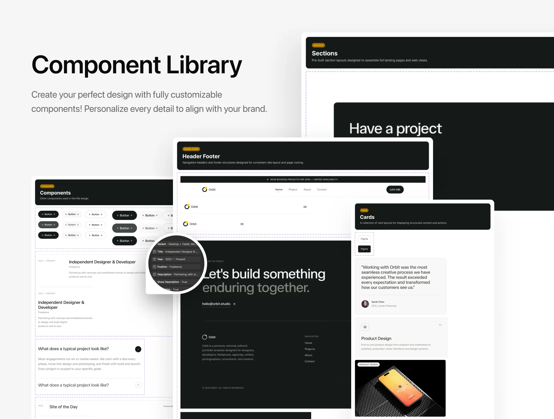 Orbit – Portfolio UI Kit 4