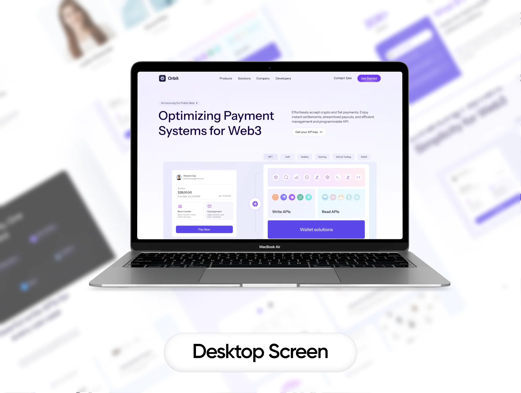 Orbit - Web3 SaaS Web Template UI Kit 2