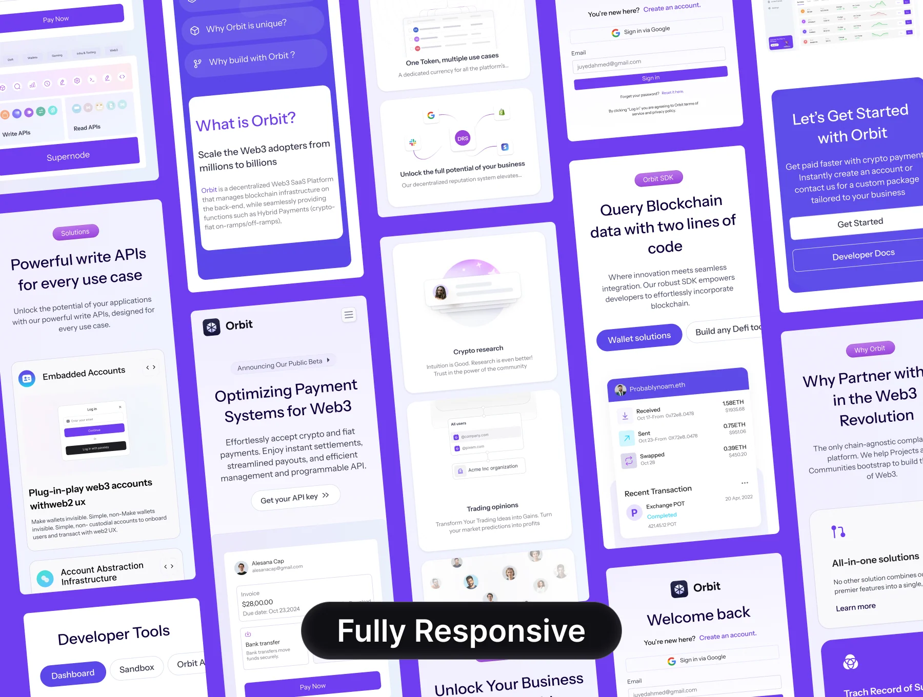 Orbit - Web3 SaaS Web Template UI Kit 5