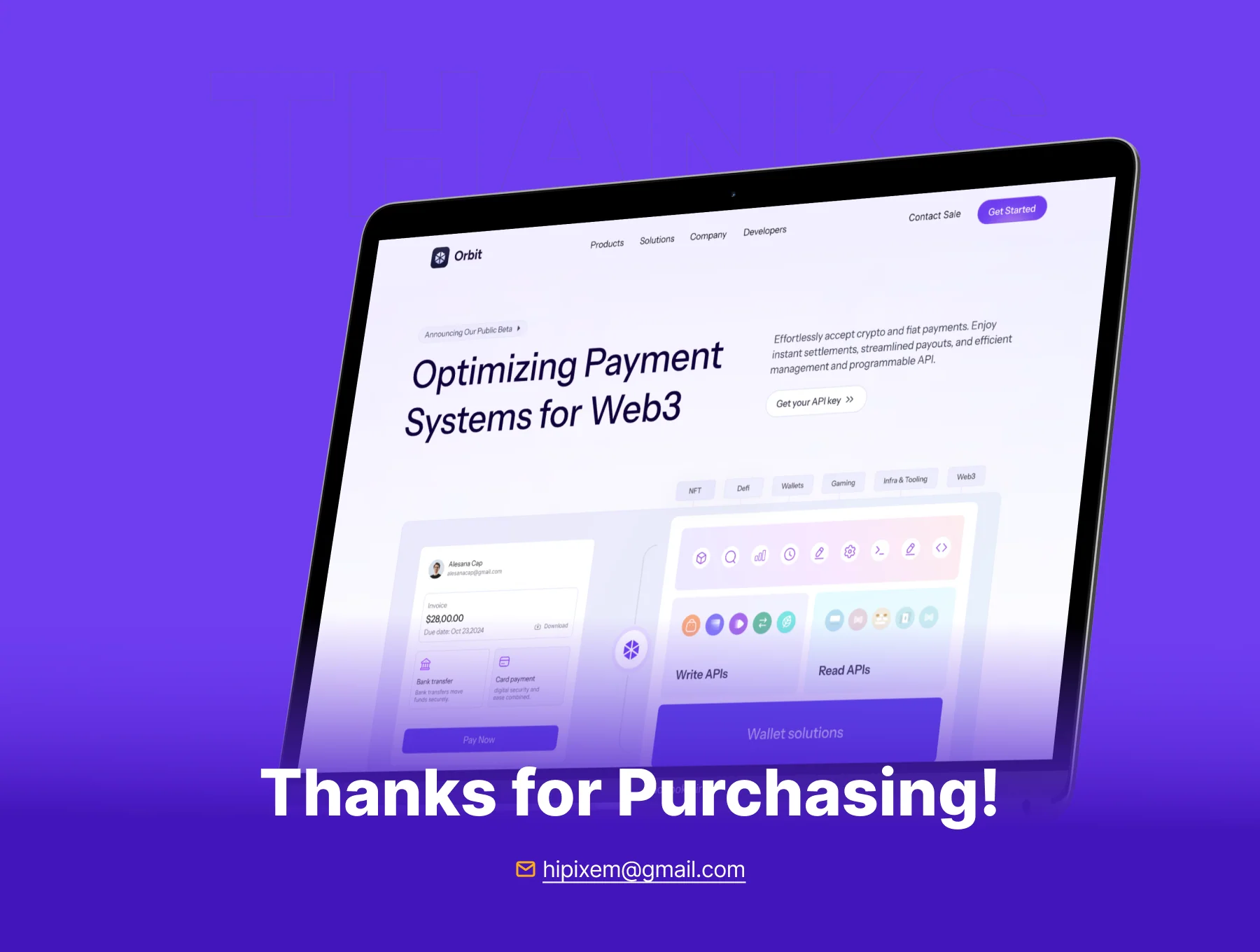 Orbit - Web3 SaaS Web Template UI Kit 8