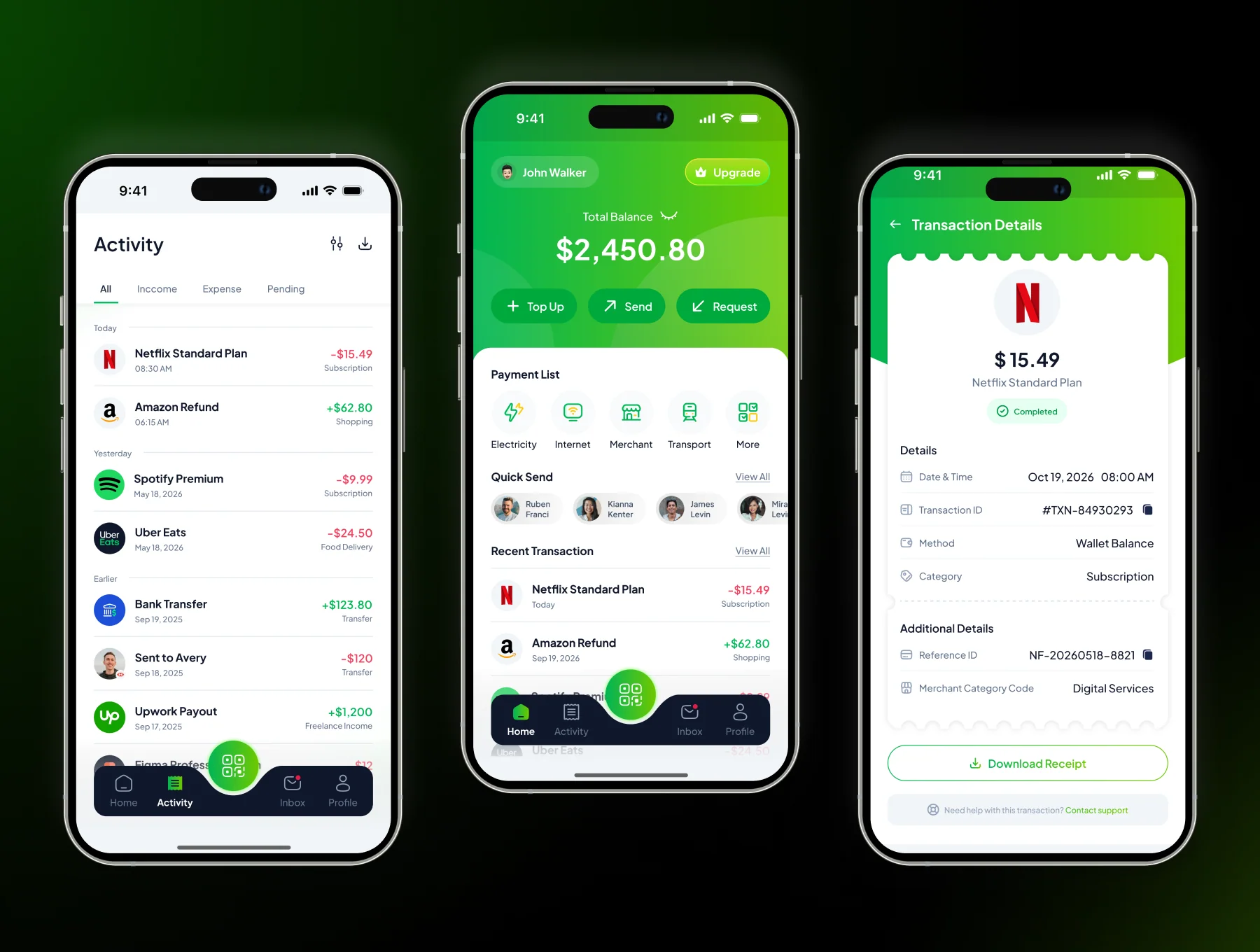 OrbitPay – Digital Wallet UI Kit 4