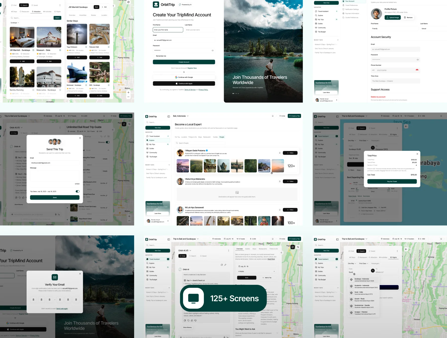 OrbitTrip - AI for Trip Planner Web App UI Kit 3