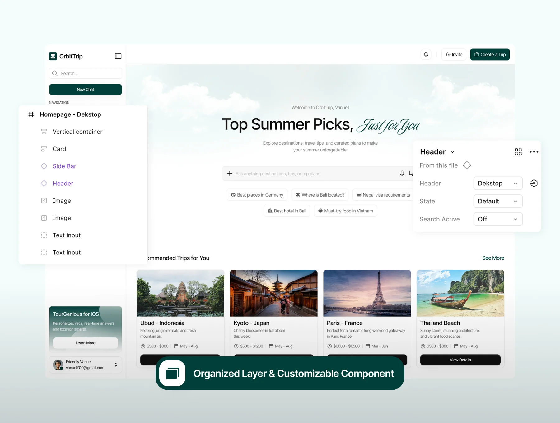 OrbitTrip - AI for Trip Planner Web App UI Kit 6