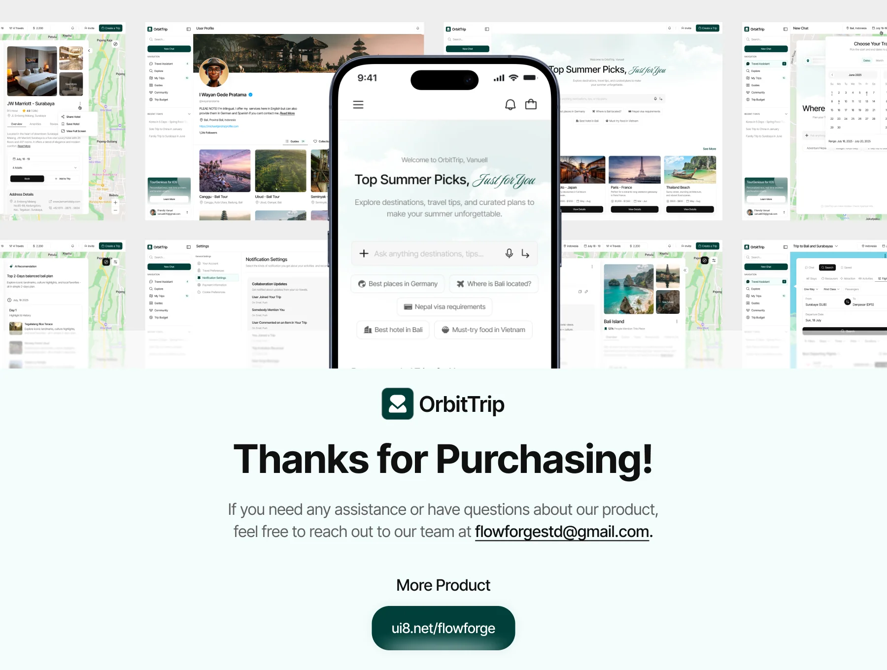 OrbitTrip - AI for Trip Planner Web App UI Kit 8