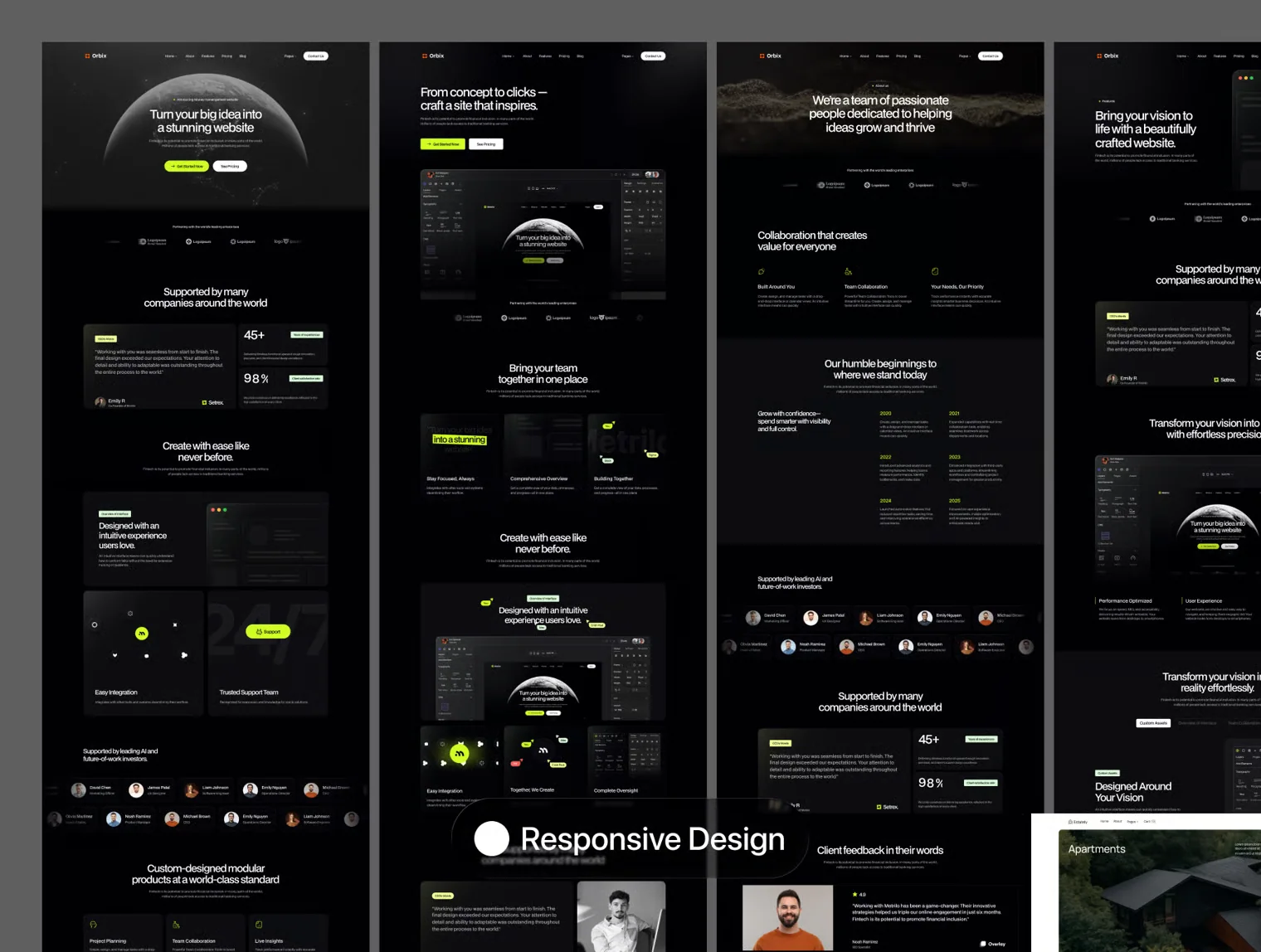 Orbix Fintech & SaaS Website Template (Full Website) 3