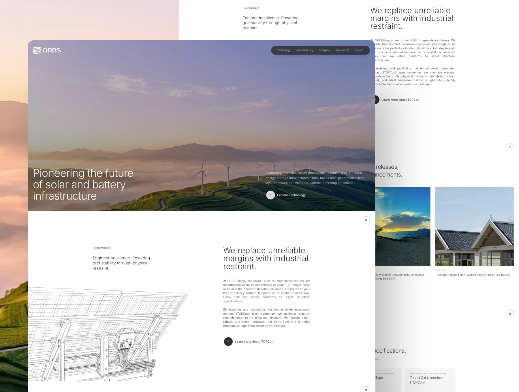 Orbs - Clean Energy & Solar Tech Landing Page UI Kit 2