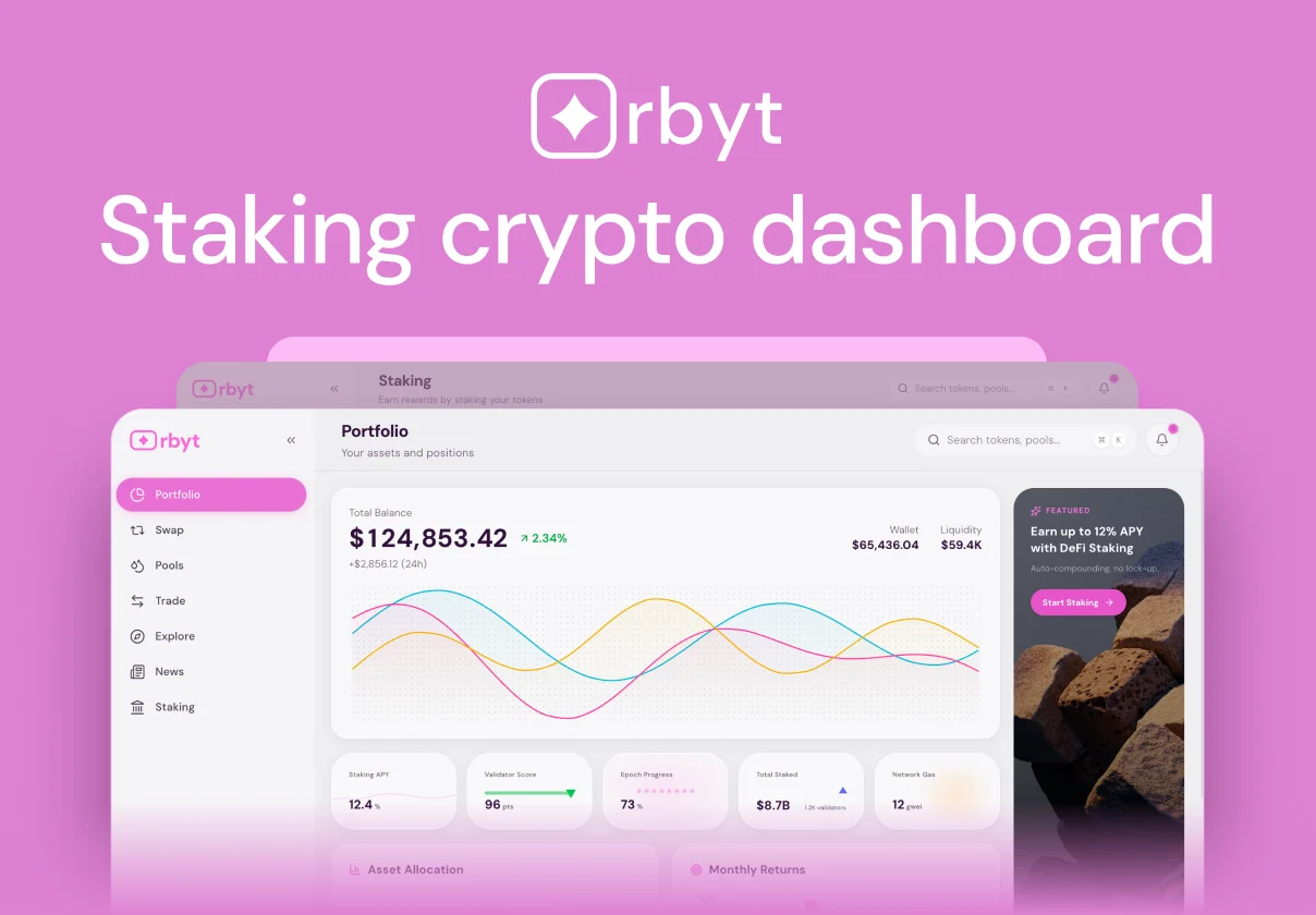 Orbyt - Staking crypto dashboard