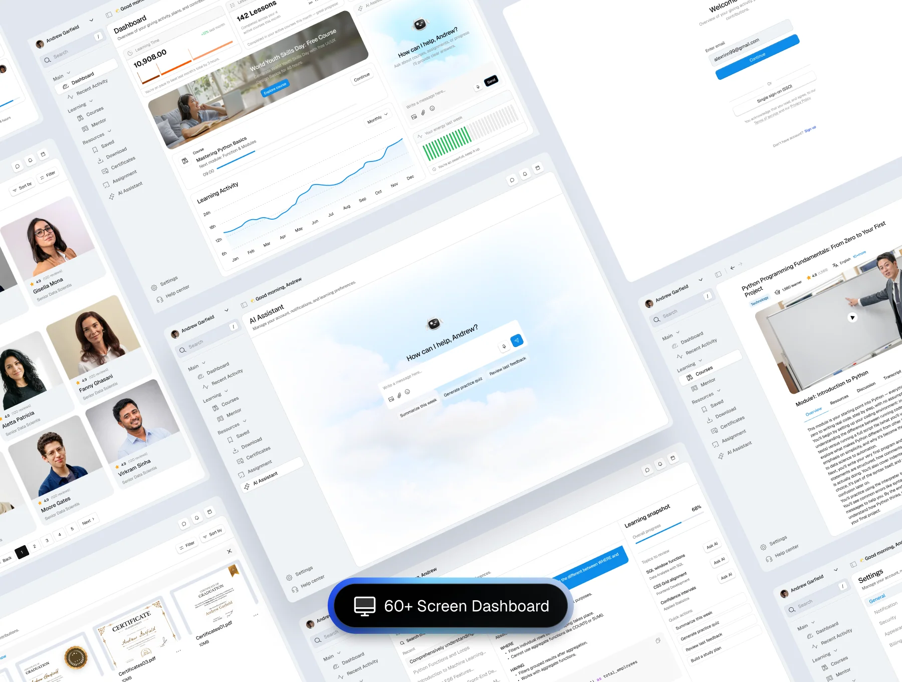 Orcademy - E-learning Dashboard UI KIT 3