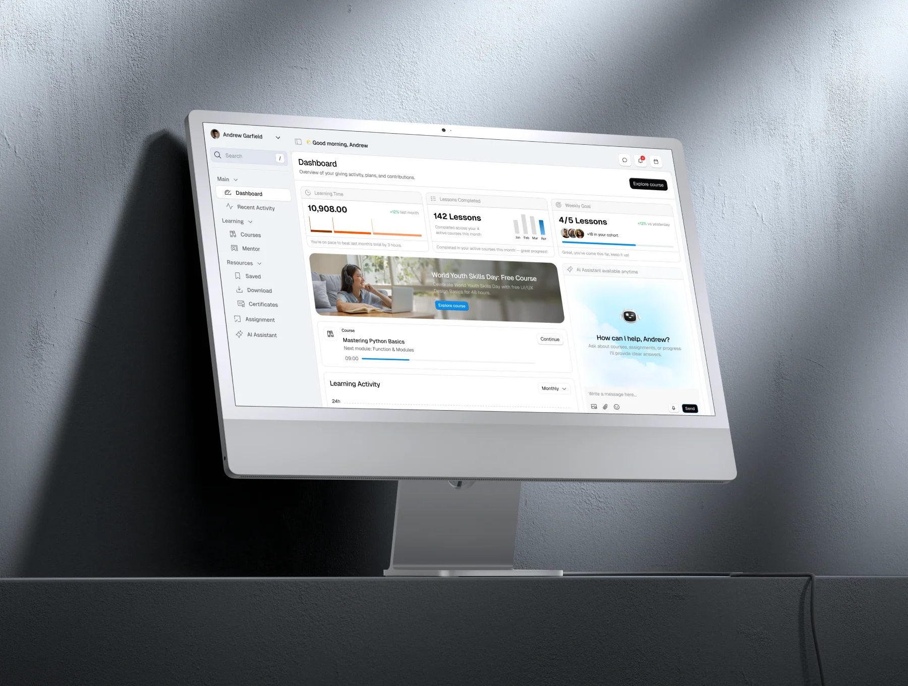 Orcademy - E-learning Dashboard UI KIT 4