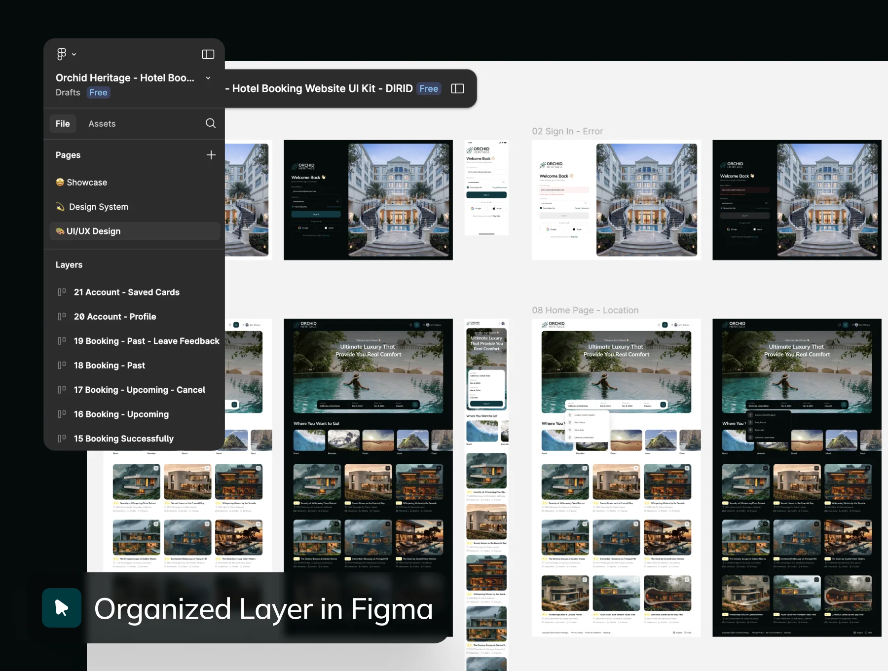 Orchid Heritage - Hotel Booking Website UI Kit 4