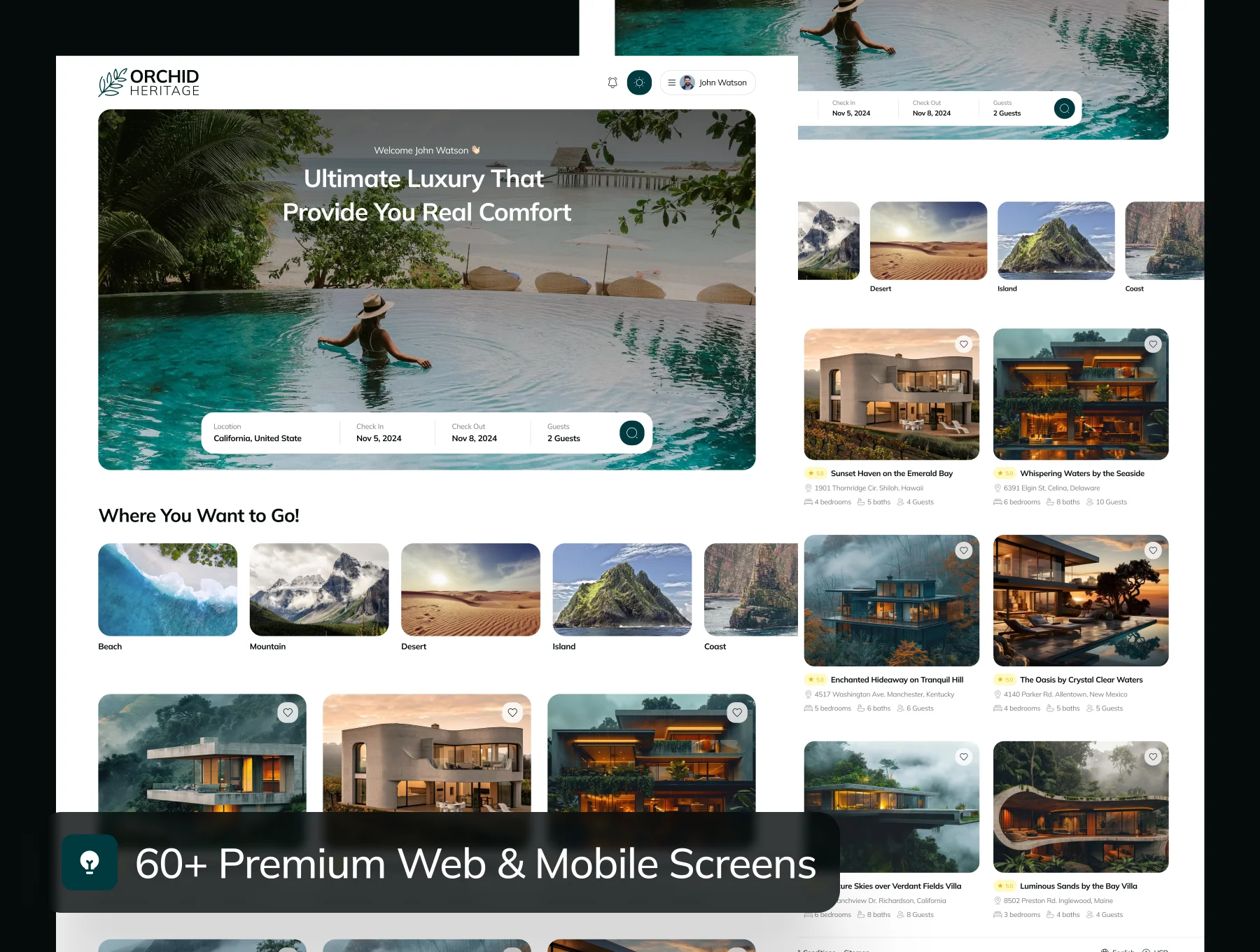 Orchid Heritage - Hotel Booking Website UI Kit 5