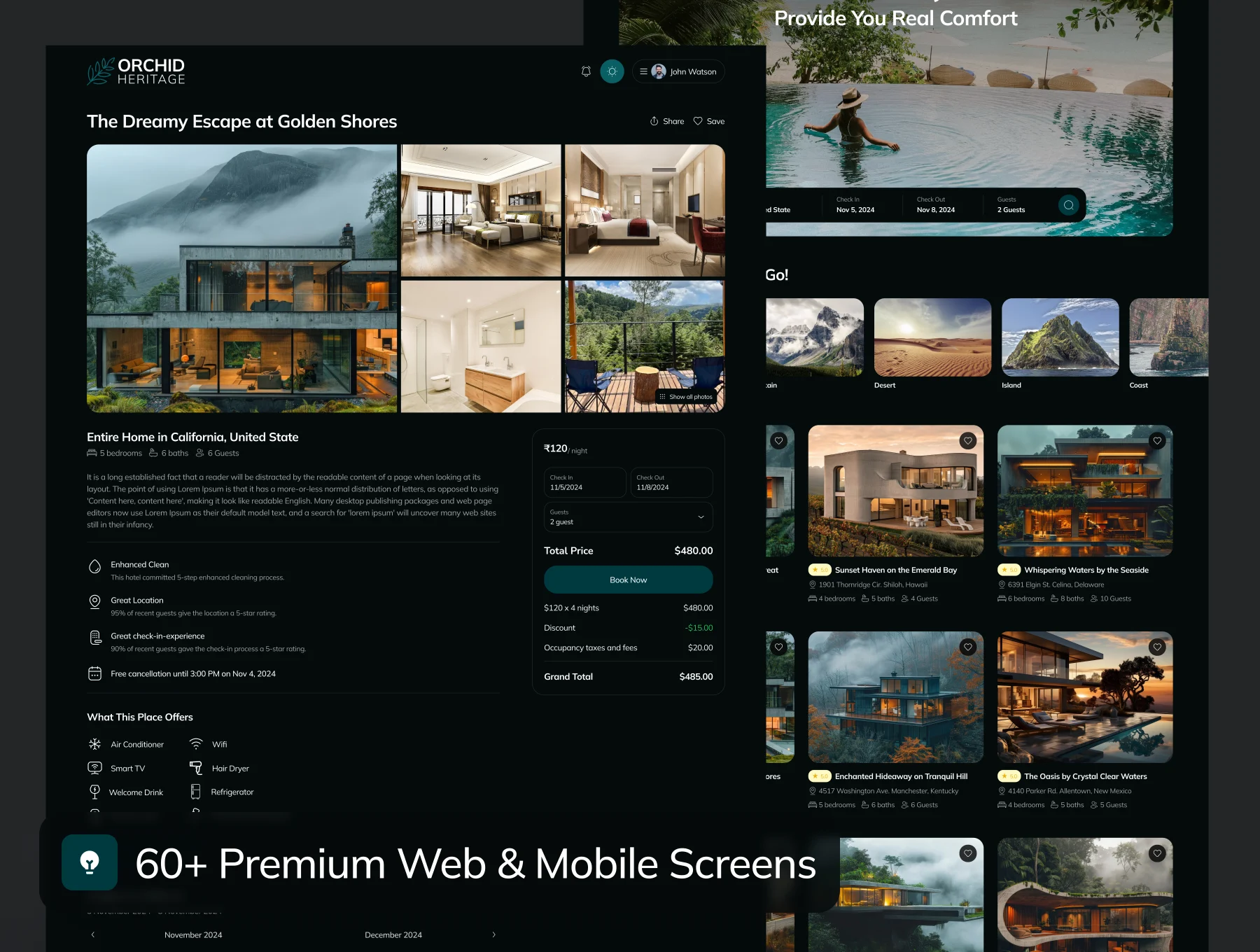 Orchid Heritage - Hotel Booking Website UI Kit 6