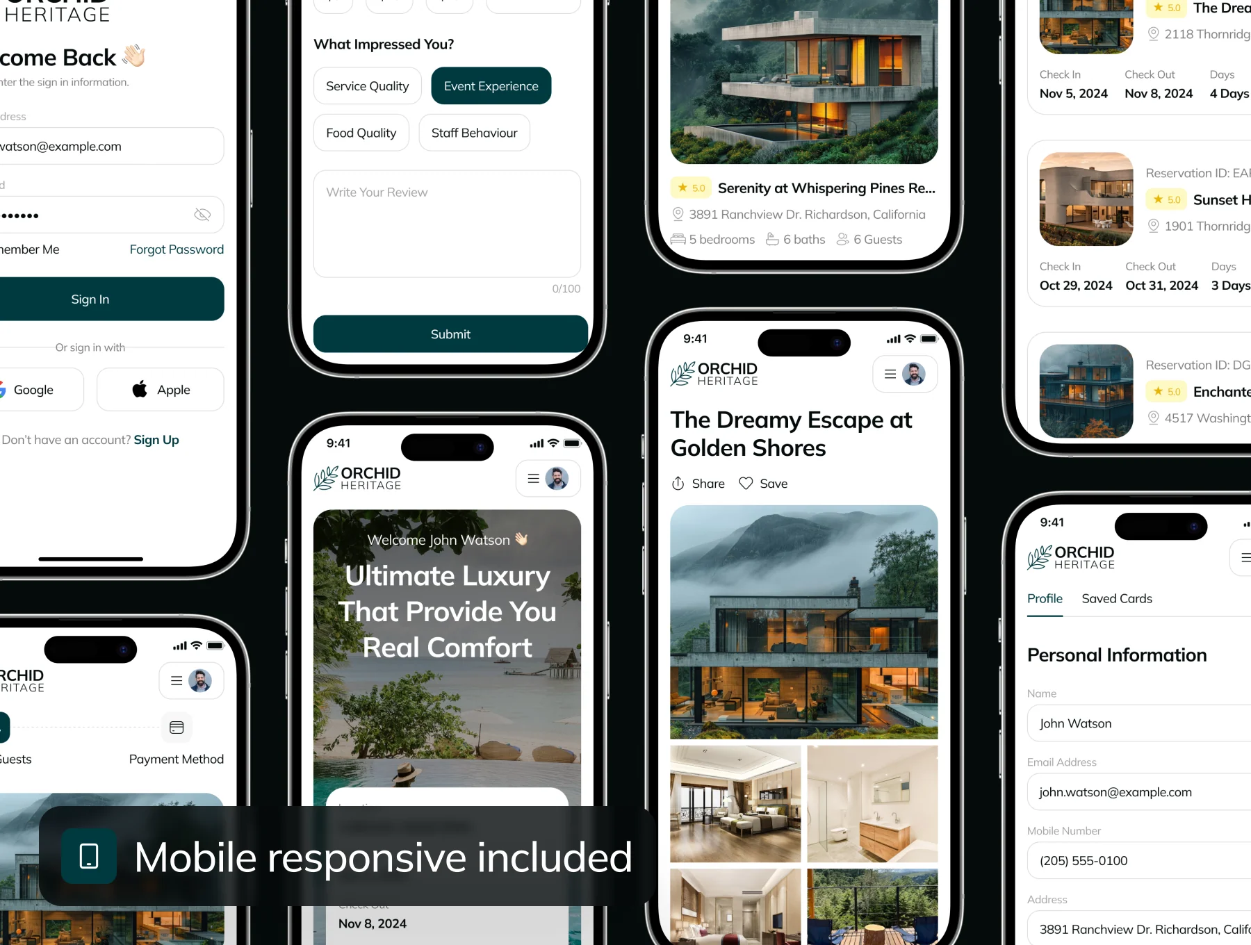 Orchid Heritage - Hotel Booking Website UI Kit 7