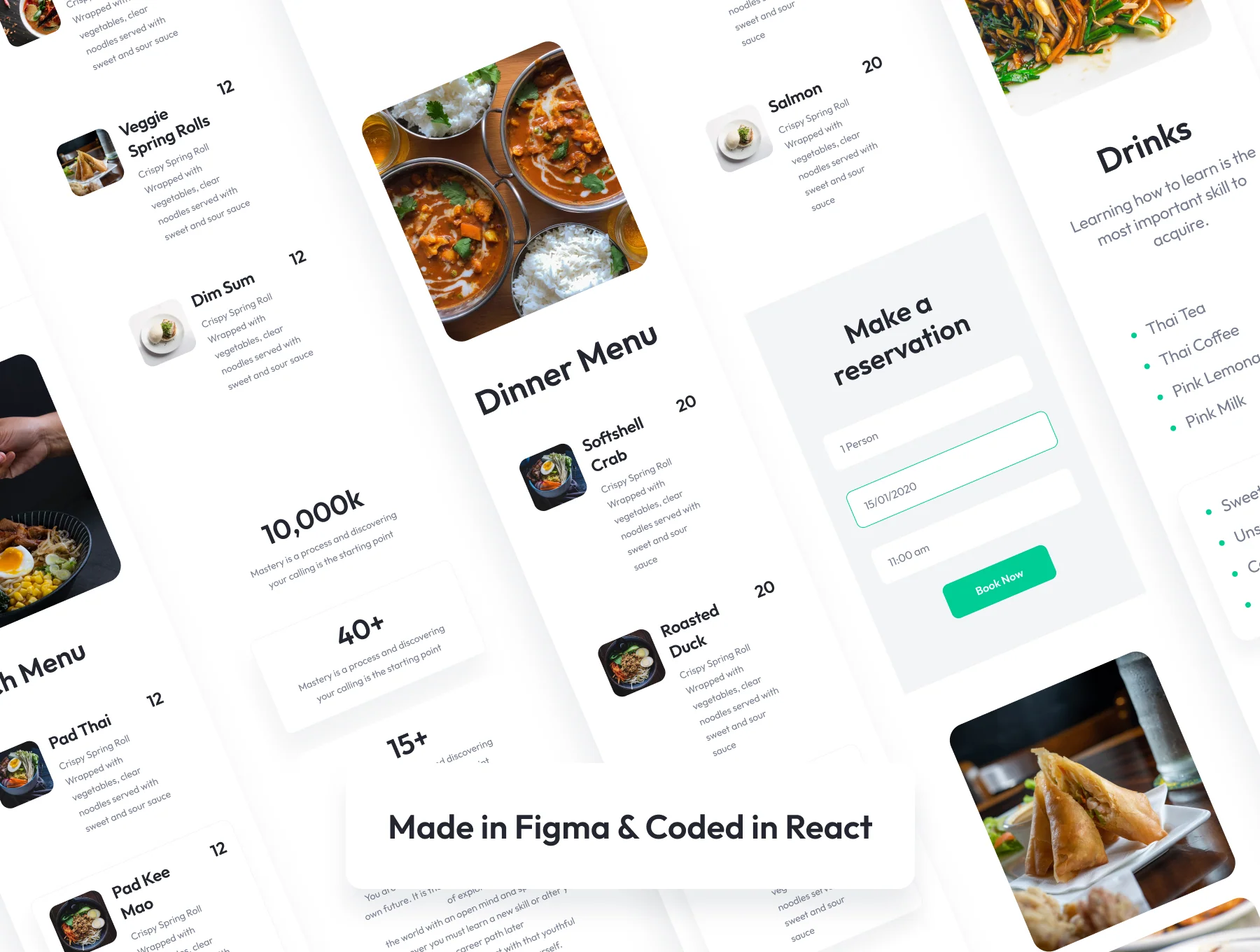 Orchid Restaurant Website Design 3