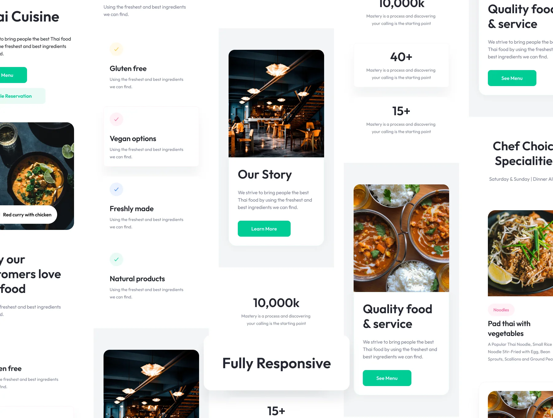 Orchid Restaurant Website Design 5