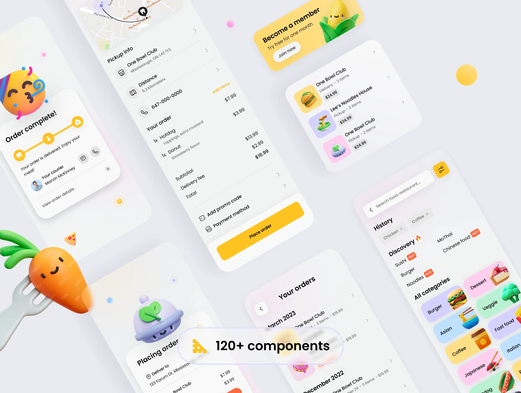 OrderKing - Food delivery UI Kit 6