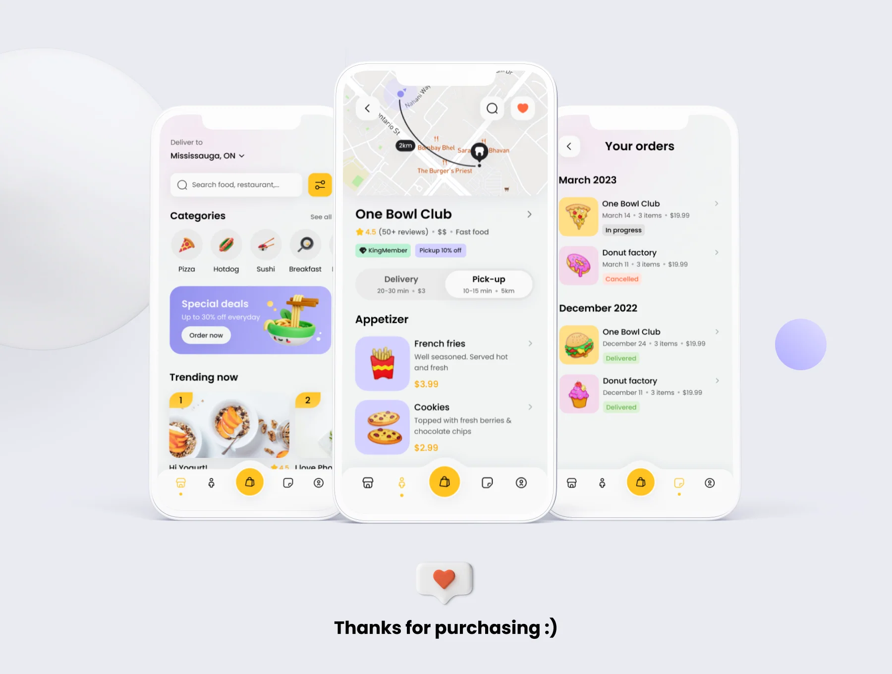 OrderKing - Food delivery UI Kit 7