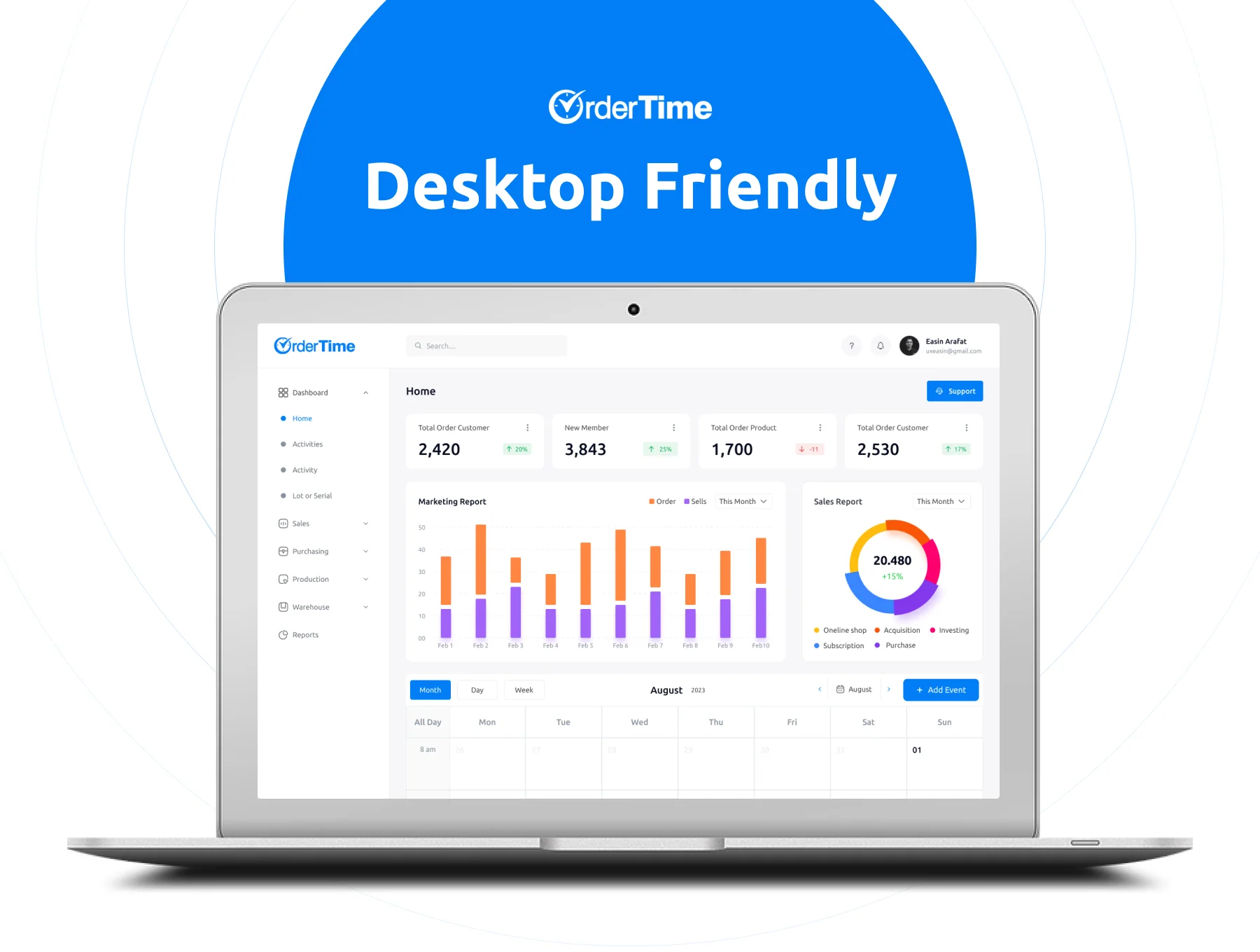 OrderTime - Medical Analytics dashboard UI KIT 5