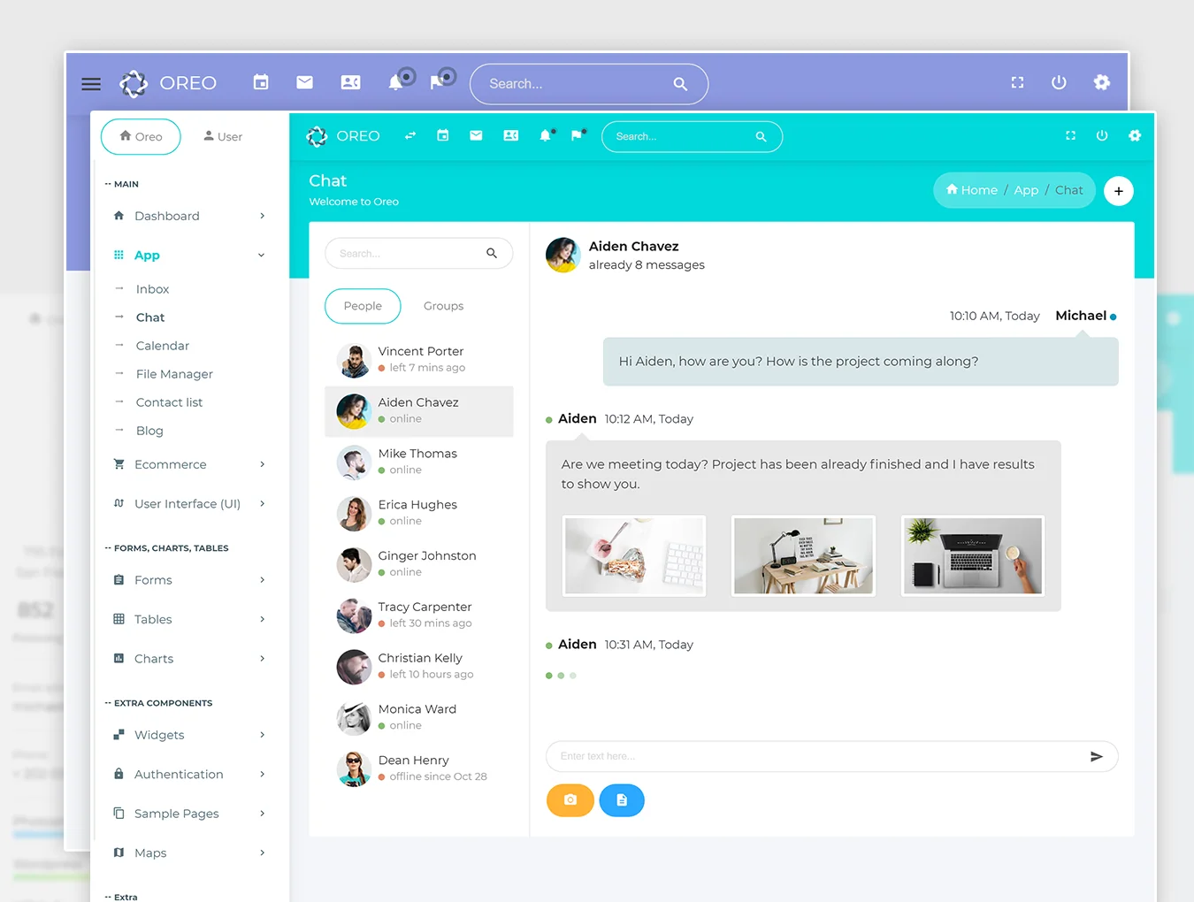 Oreo - HTML Admin Dashboard Template 2